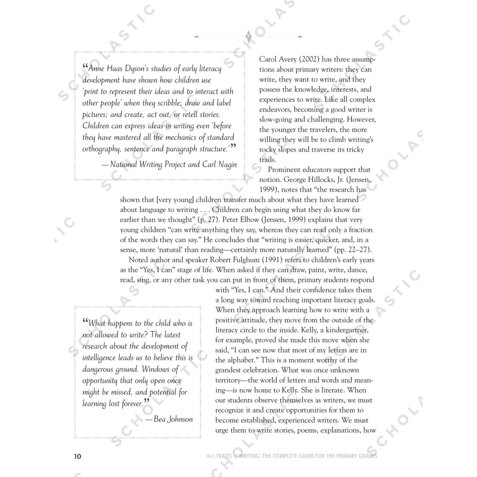SCHOLASTIC TEACHING RESOURCES 6+1 Traits of Writing: The Complete Guide for the Primary Grades