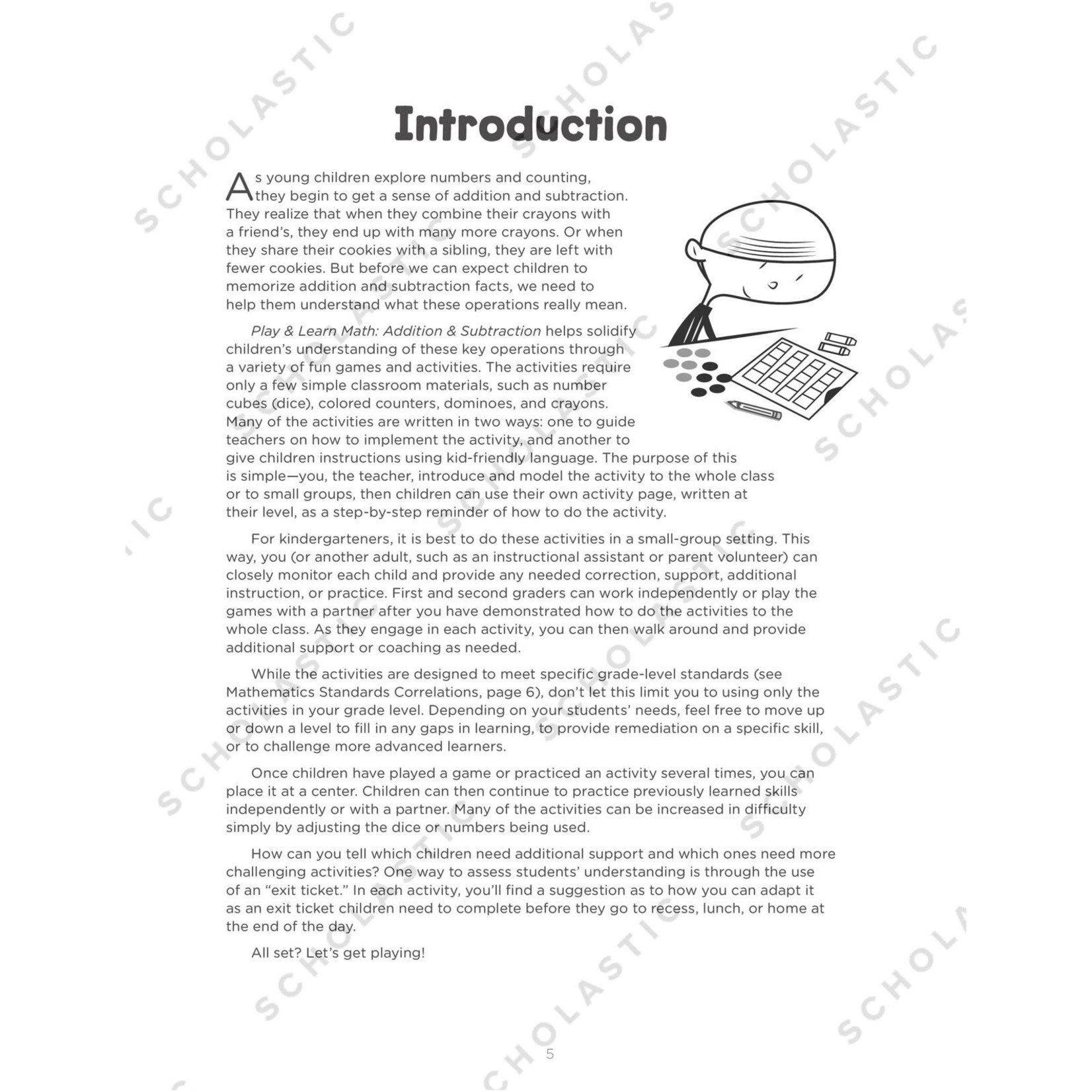 SCHOLASTIC TEACHING RESOURCES Play & Learn Math: Addition & Subtraction