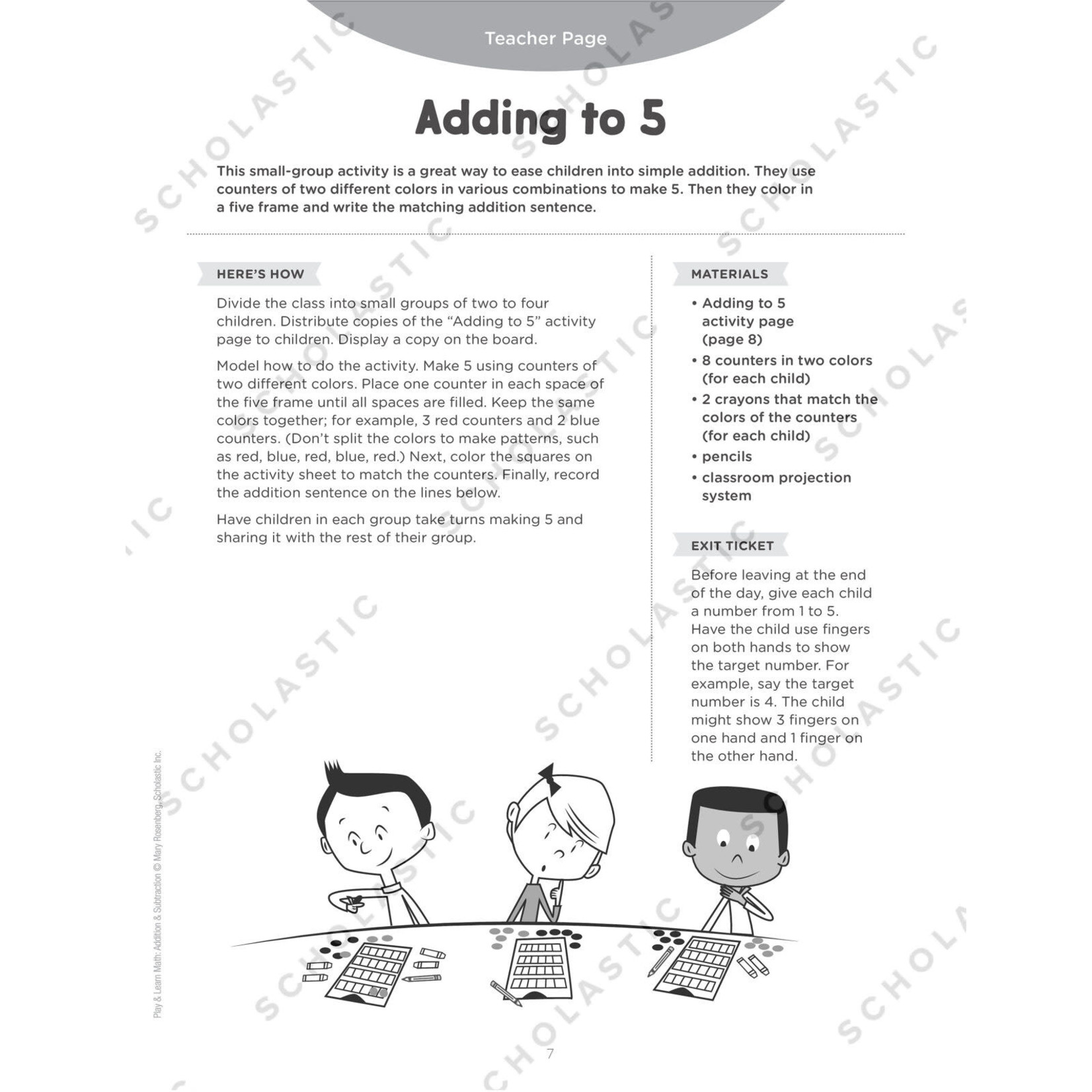 SCHOLASTIC TEACHING RESOURCES Play & Learn Math: Addition & Subtraction