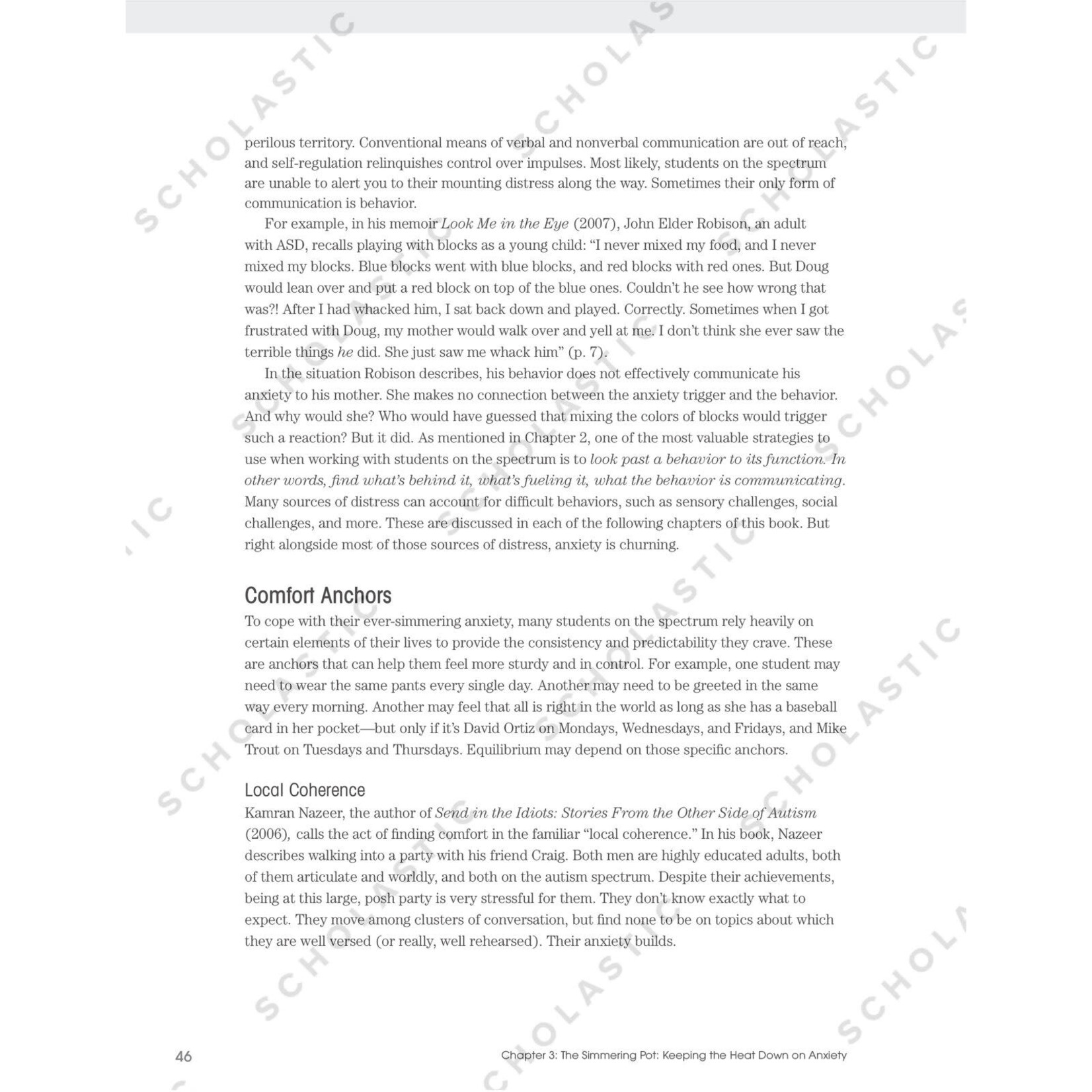 SCHOLASTIC TEACHING RESOURCES Autism Spectrum Disorder in the Inclusive Classroom