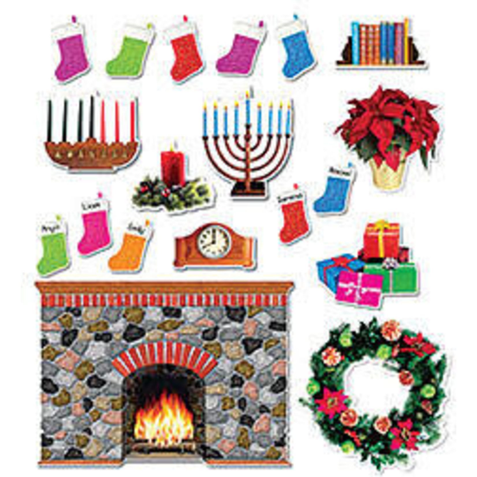SCHOLASTIC TEACHING RESOURCES Holiday Hearth Bulletin Board