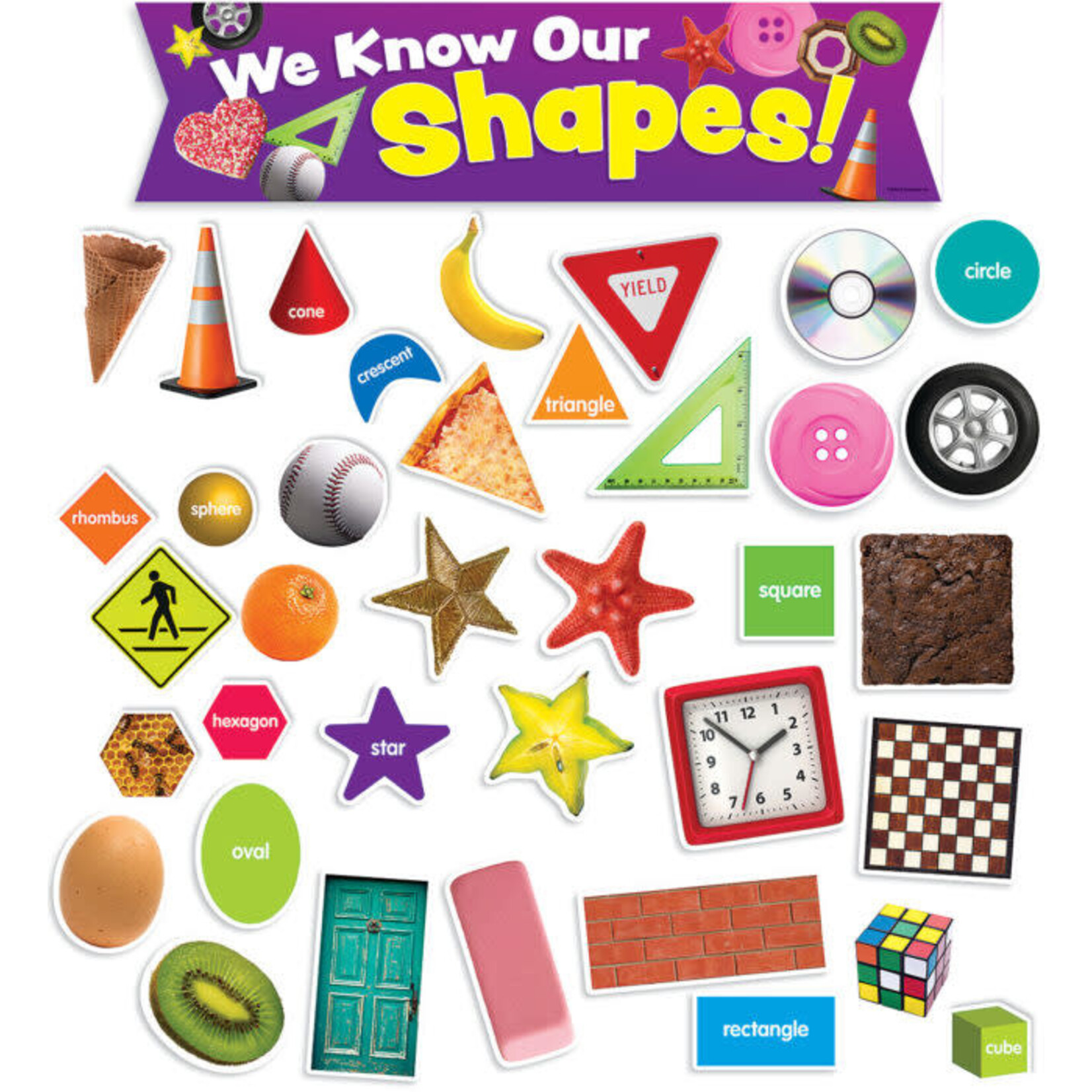 SCHOLASTIC TEACHING RESOURCES Shapes in Photos Mini Bulletin Board