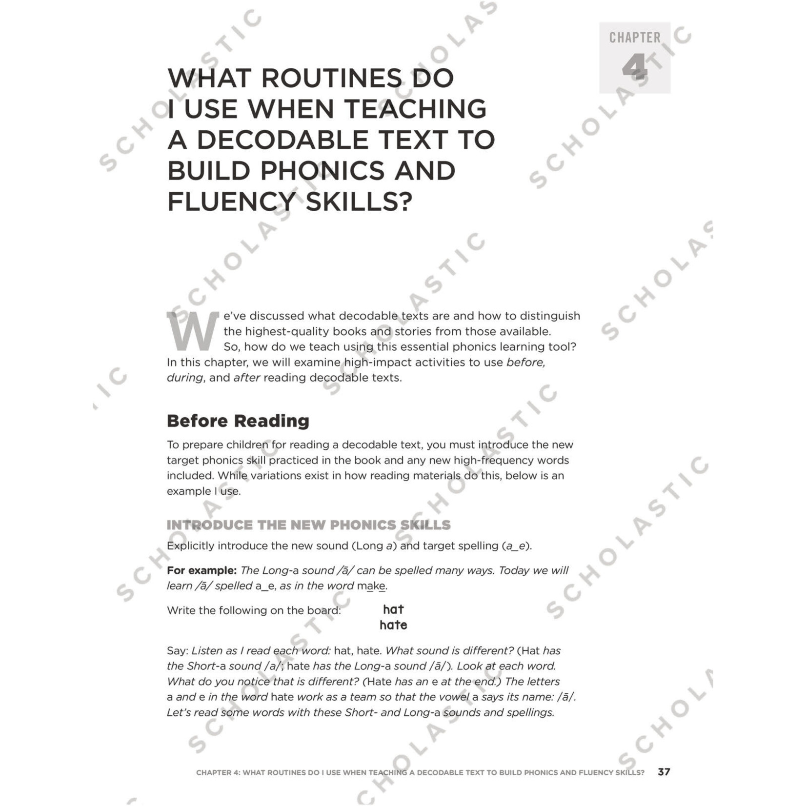 SCHOLASTIC TEACHING RESOURCES Choosing and Using Decodable Texts