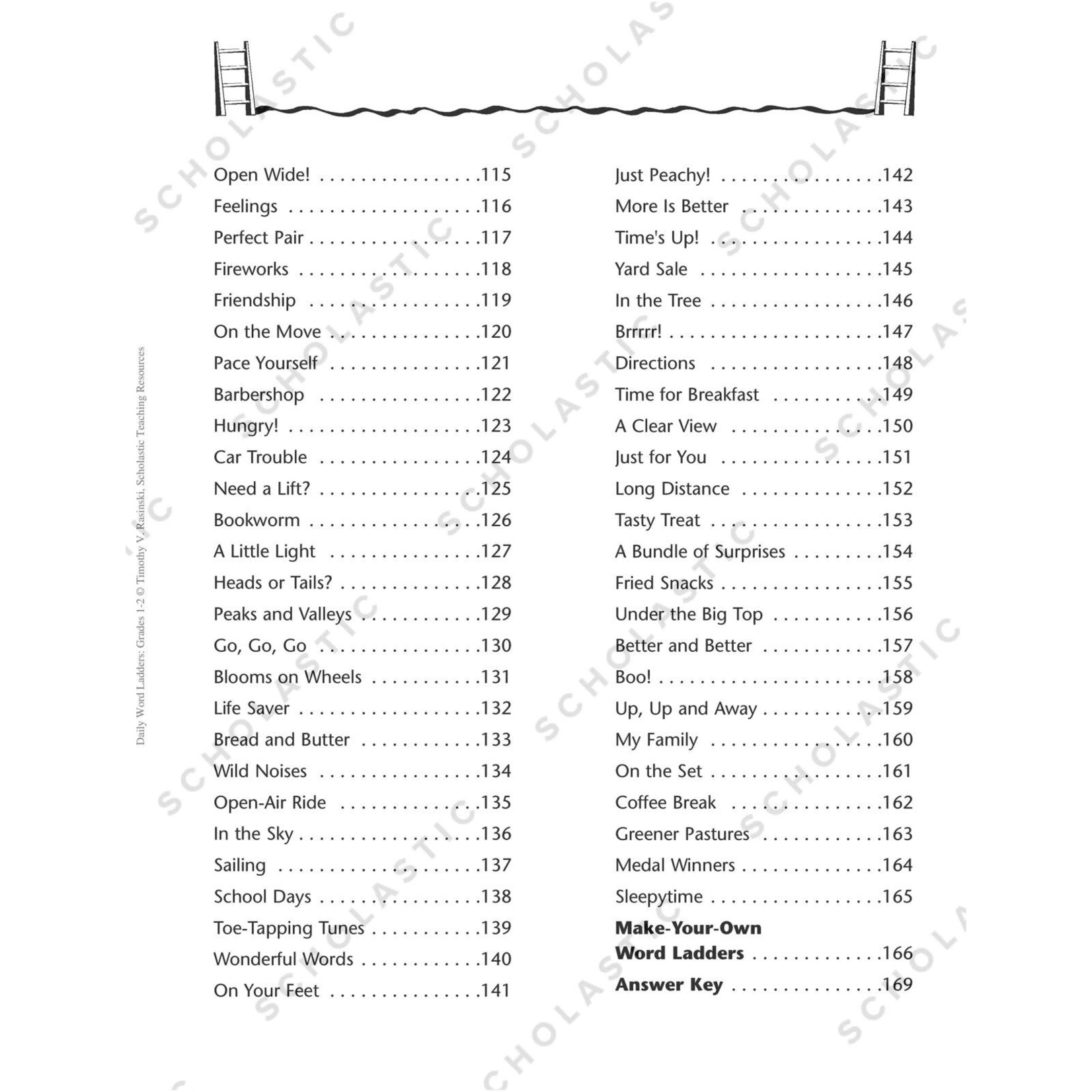 SCHOLASTIC TEACHING RESOURCES Daily Word Ladders: Grades 1-2