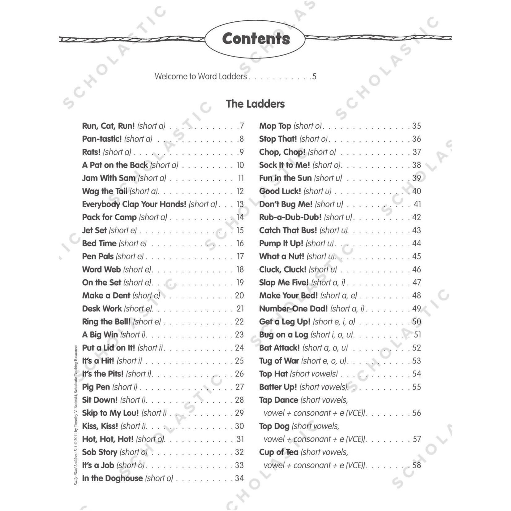 SCHOLASTIC TEACHING RESOURCES Daily Word Ladders: Grades K-1