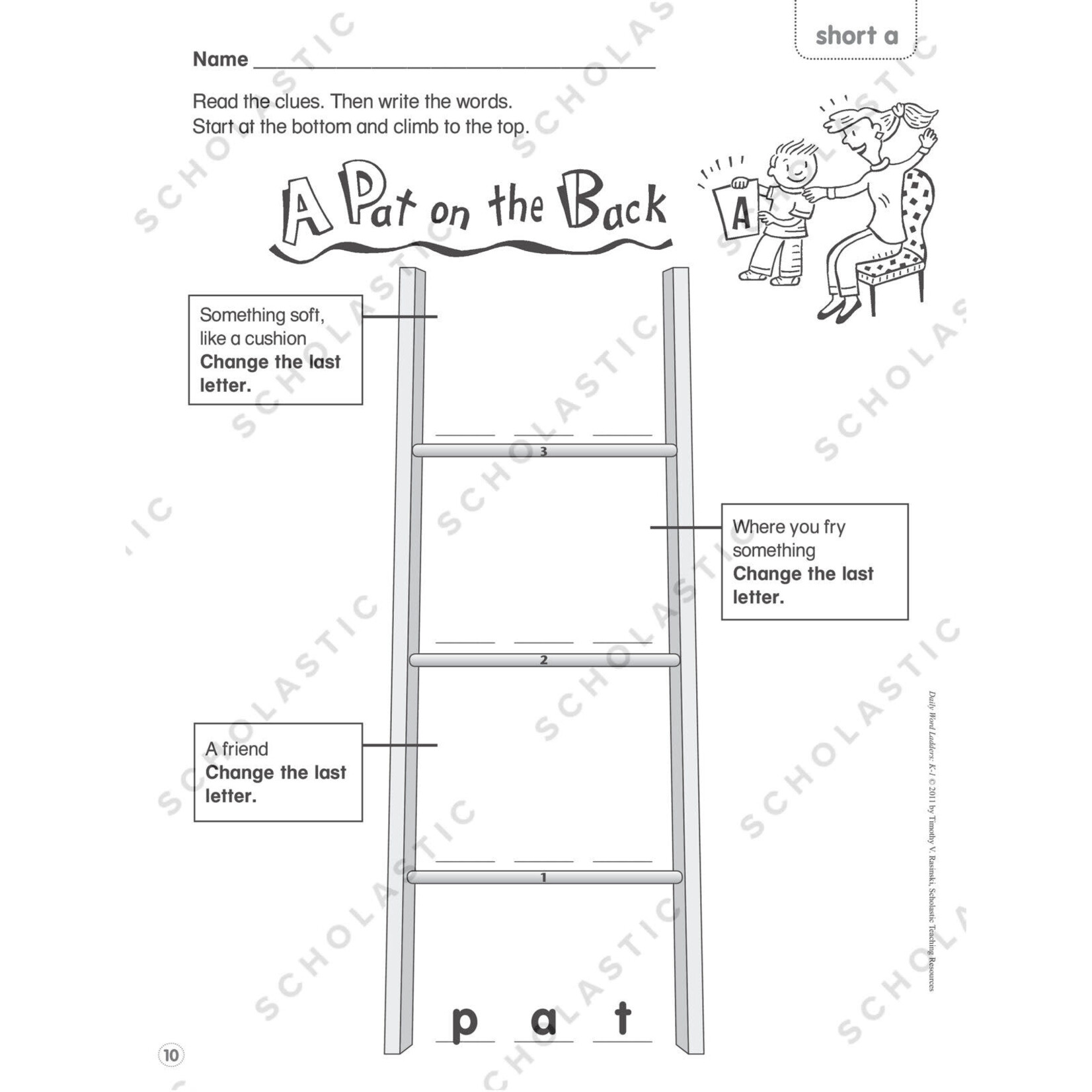 SCHOLASTIC TEACHING RESOURCES Daily Word Ladders: Grades K-1