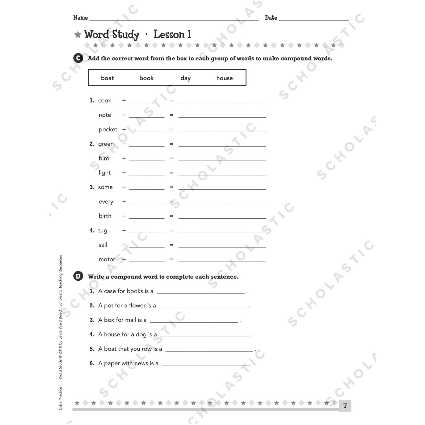 SCHOLASTIC TEACHING RESOURCES Extra Practice for Struggling Readers: Word Study