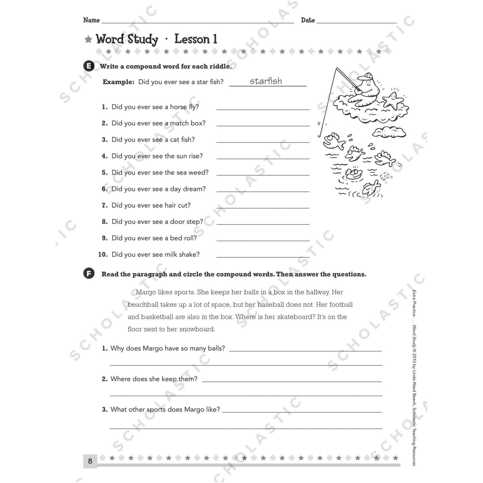 SCHOLASTIC TEACHING RESOURCES Extra Practice for Struggling Readers: Word Study