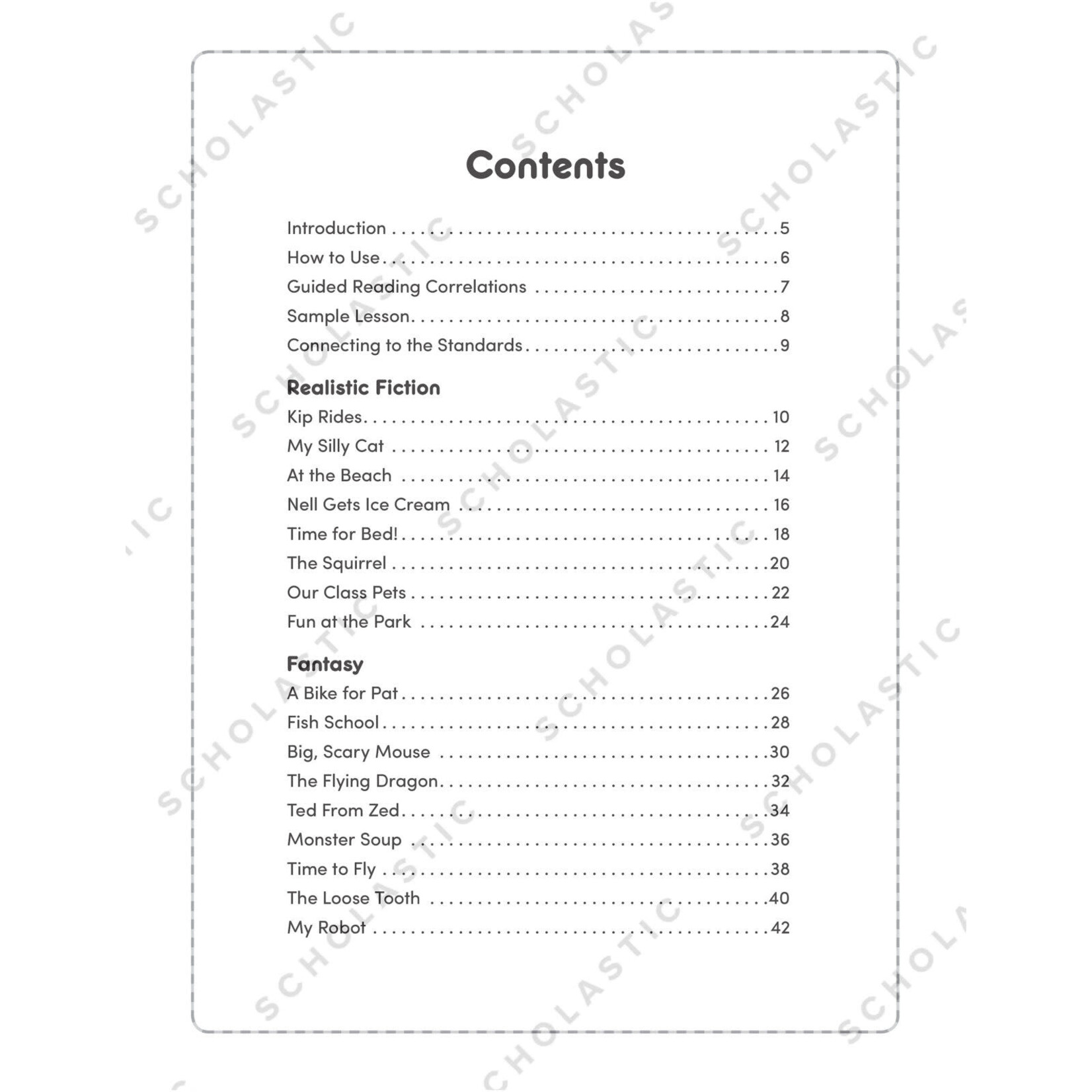 SCHOLASTIC TEACHING RESOURCES First Comprehension: Fiction Grades K-2