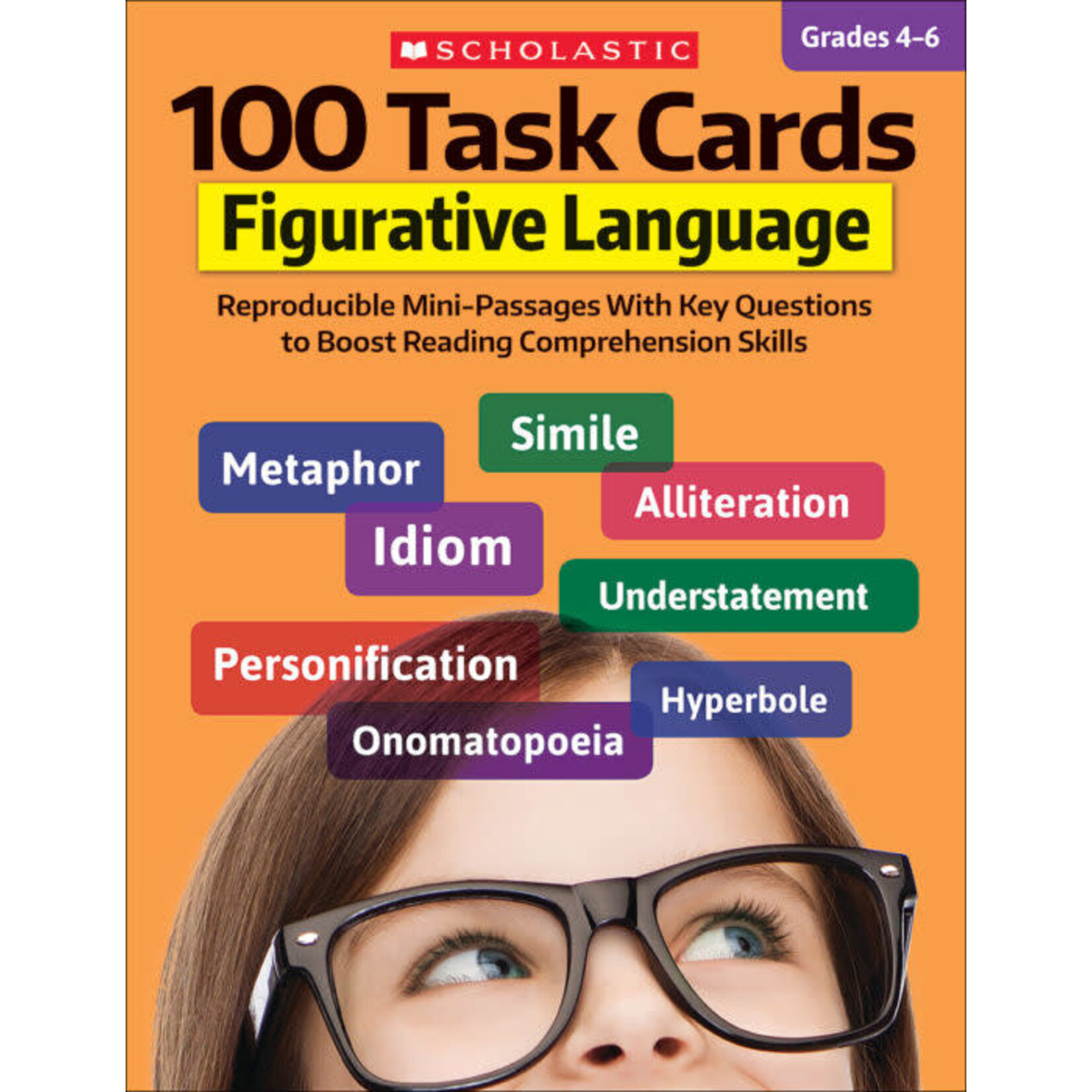 SCHOLASTIC TEACHING RESOURCES 100 Task Cards: Figurative Language
