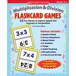 SCHOLASTIC TEACHING RESOURCES Multiplication & Division Flashcard Games