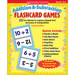 SCHOLASTIC TEACHING RESOURCES Addition & Subtraction Flashcard Games