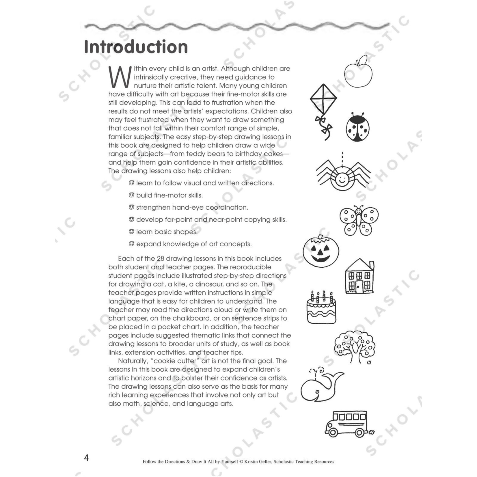 SCHOLASTIC TEACHING RESOURCES Follow the Directions & Draw It All by Yourself!