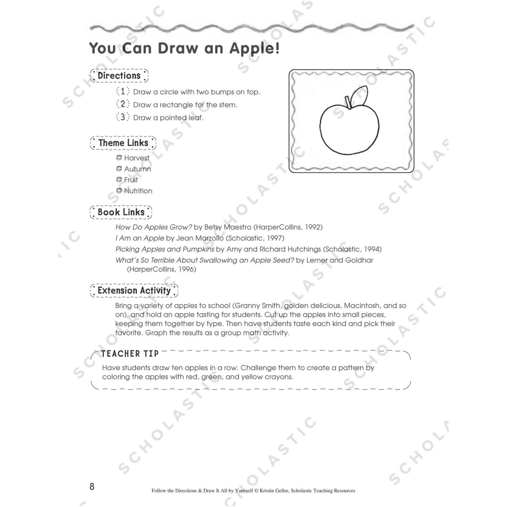SCHOLASTIC TEACHING RESOURCES Follow the Directions & Draw It All by Yourself!