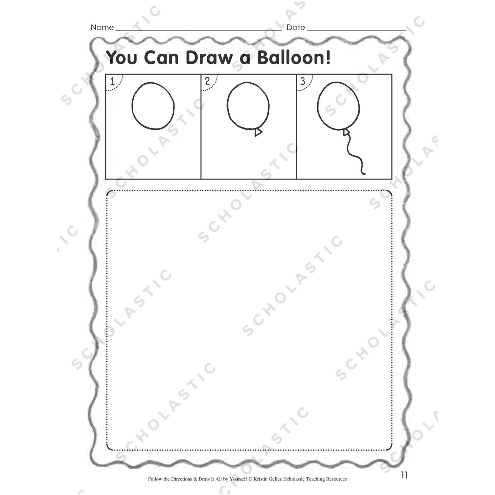 SCHOLASTIC TEACHING RESOURCES Follow the Directions & Draw It All by Yourself!