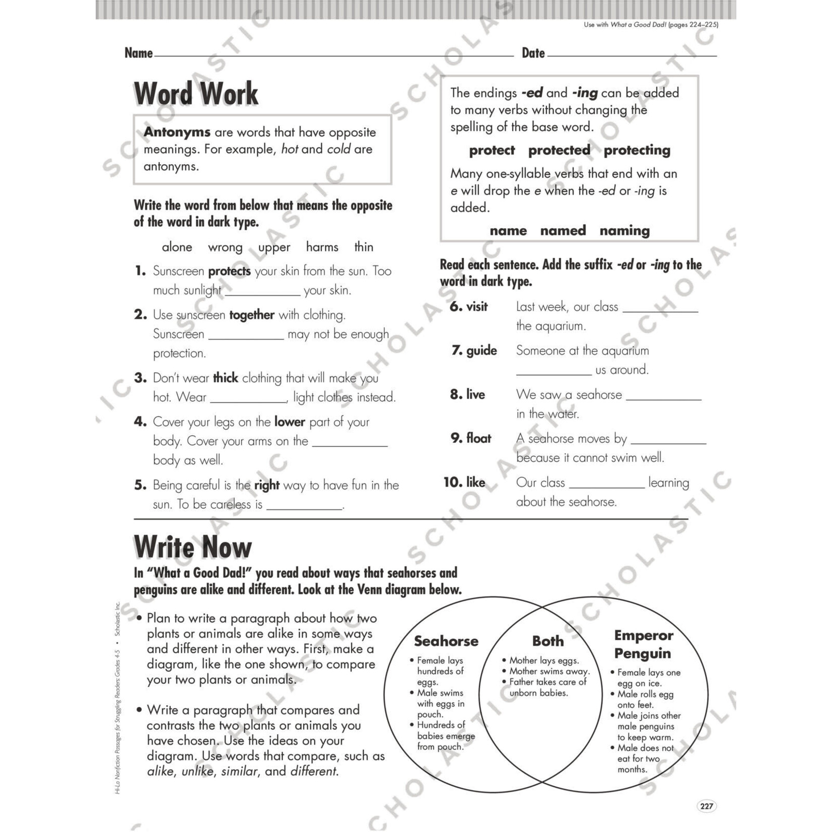 SCHOLASTIC TEACHING RESOURCES Hi-Lo Nonfiction Passages for Struggling Readers: Grades 4-5