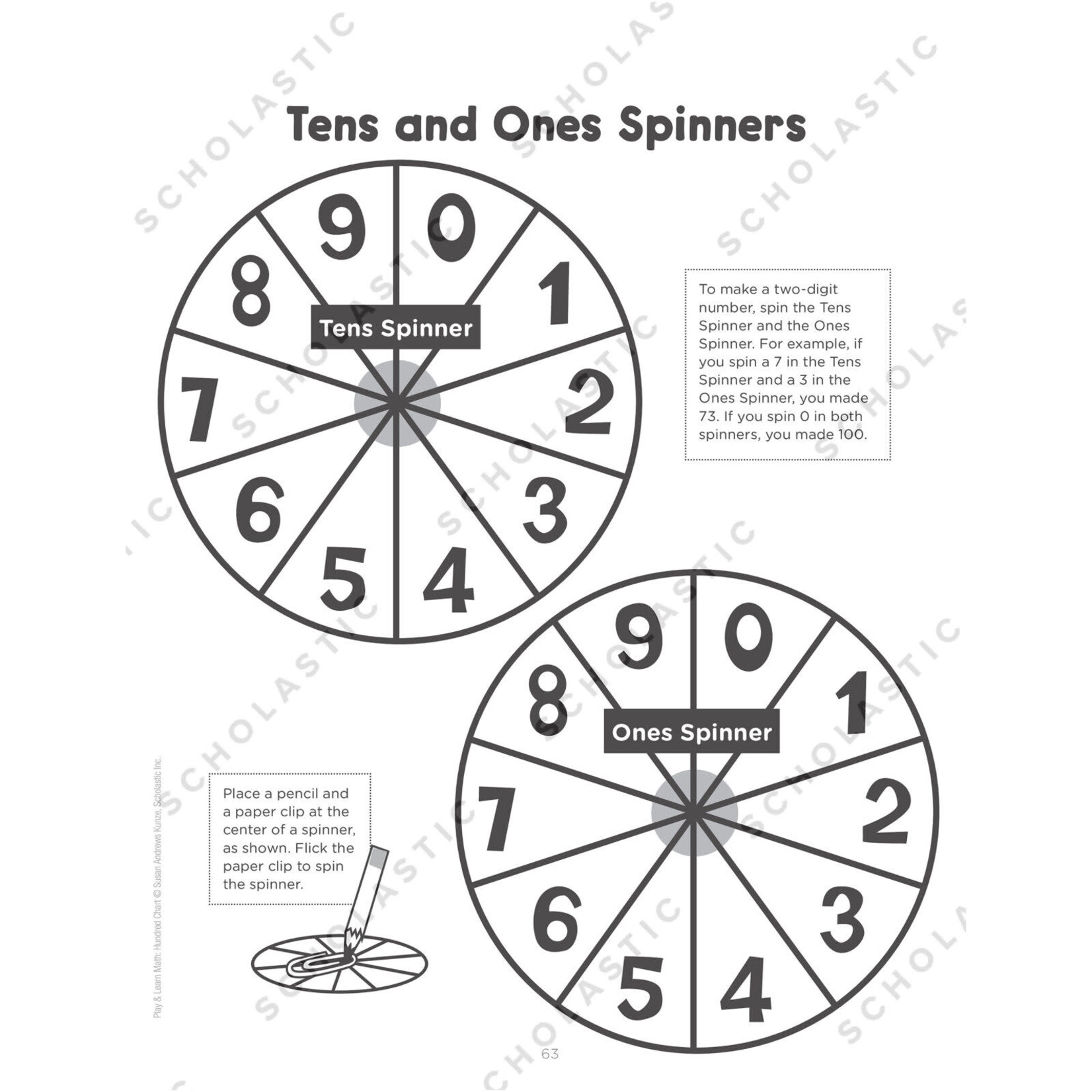 SCHOLASTIC TEACHING RESOURCES Play & Learn Math: Hundred Chart