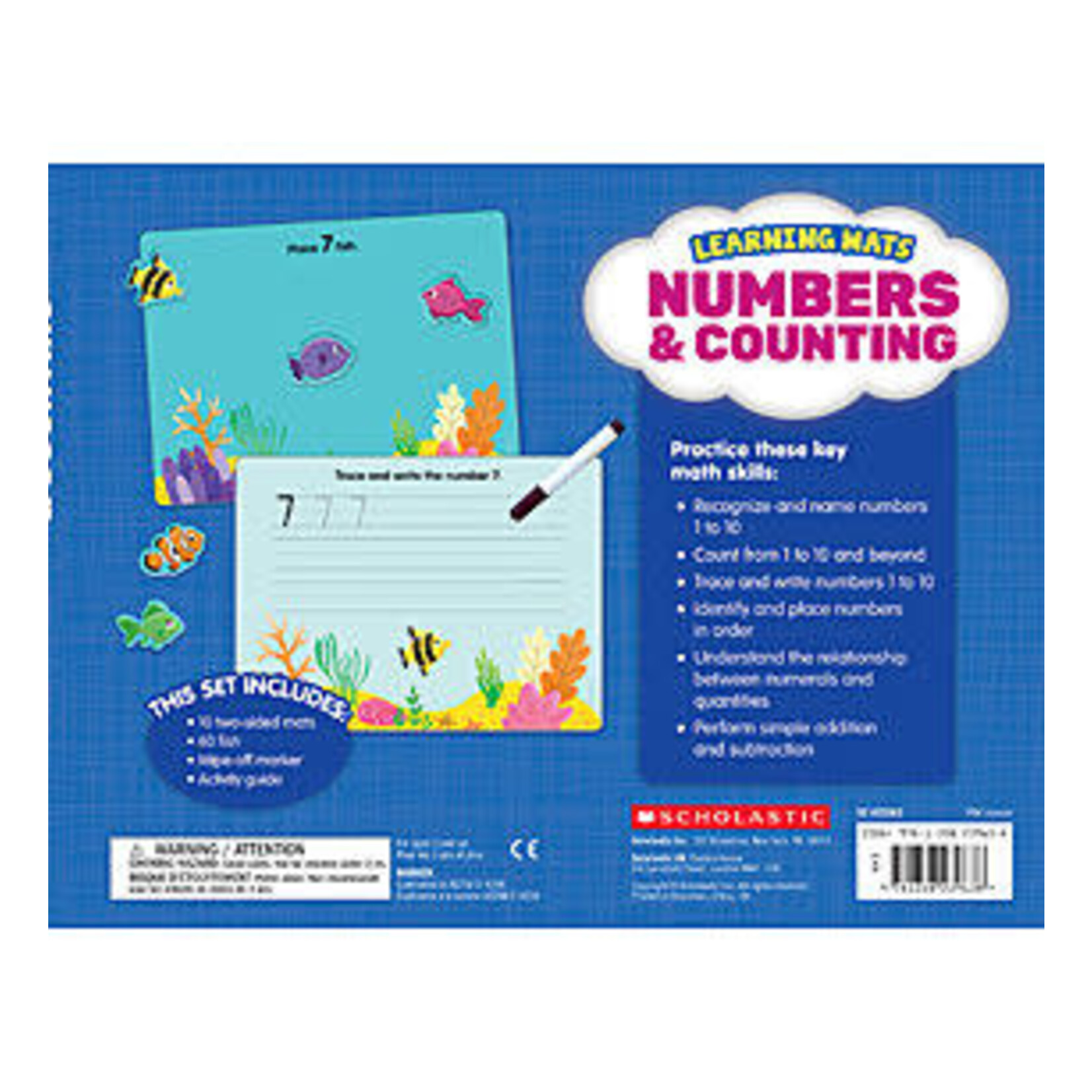 SCHOLASTIC TEACHING RESOURCES Learning Mats: Numbers & Counting