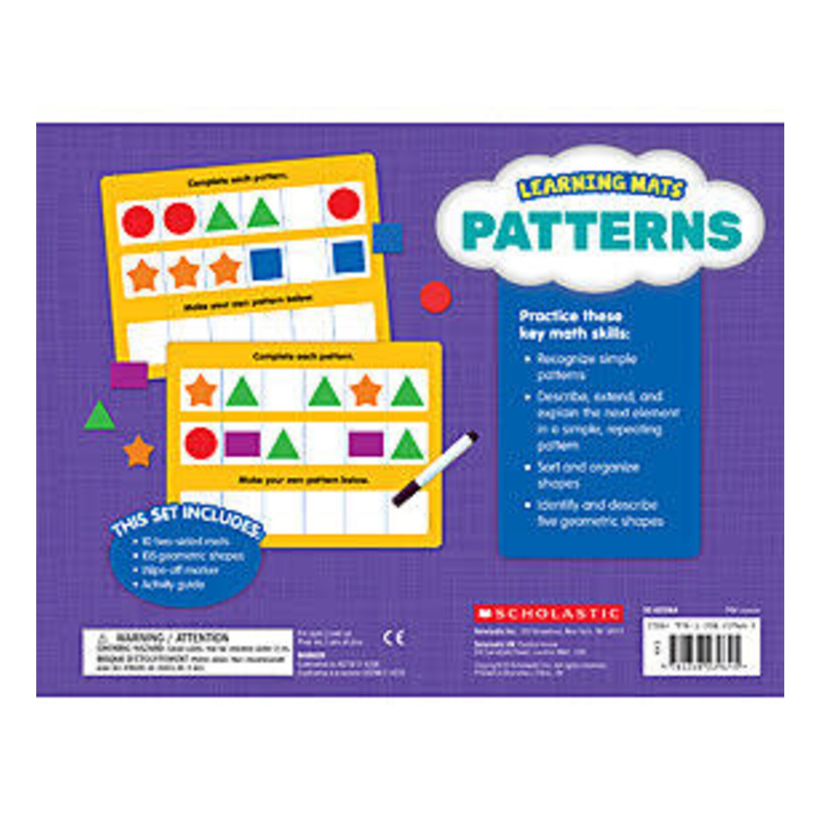 SCHOLASTIC TEACHING RESOURCES Learning Mats: Patterns