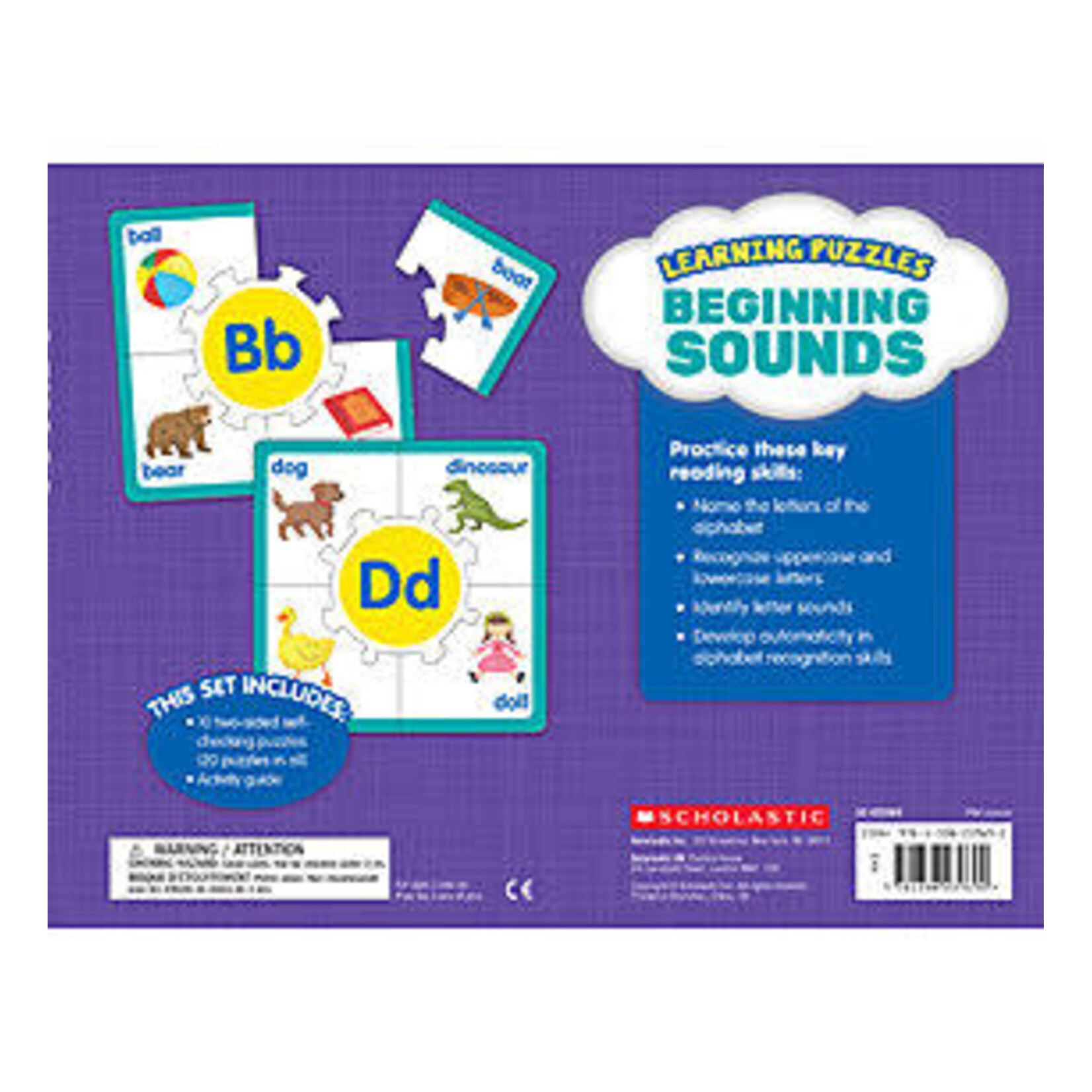 SCHOLASTIC TEACHING RESOURCES Learning Puzzles: Beginning Sounds