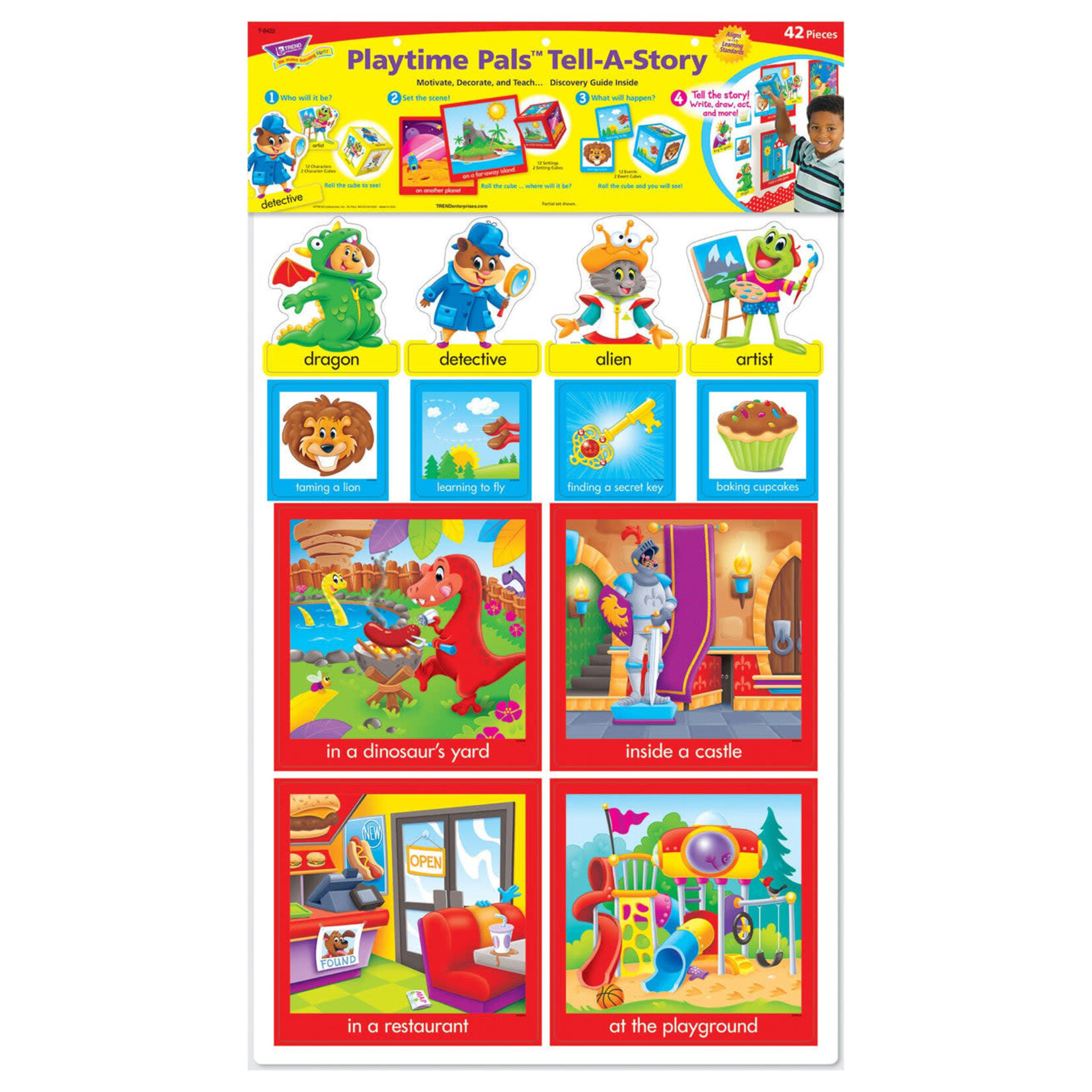 TREND ENTERPRISES INC Playtime Pals™ Tell-A-Story Bulletin Board Set