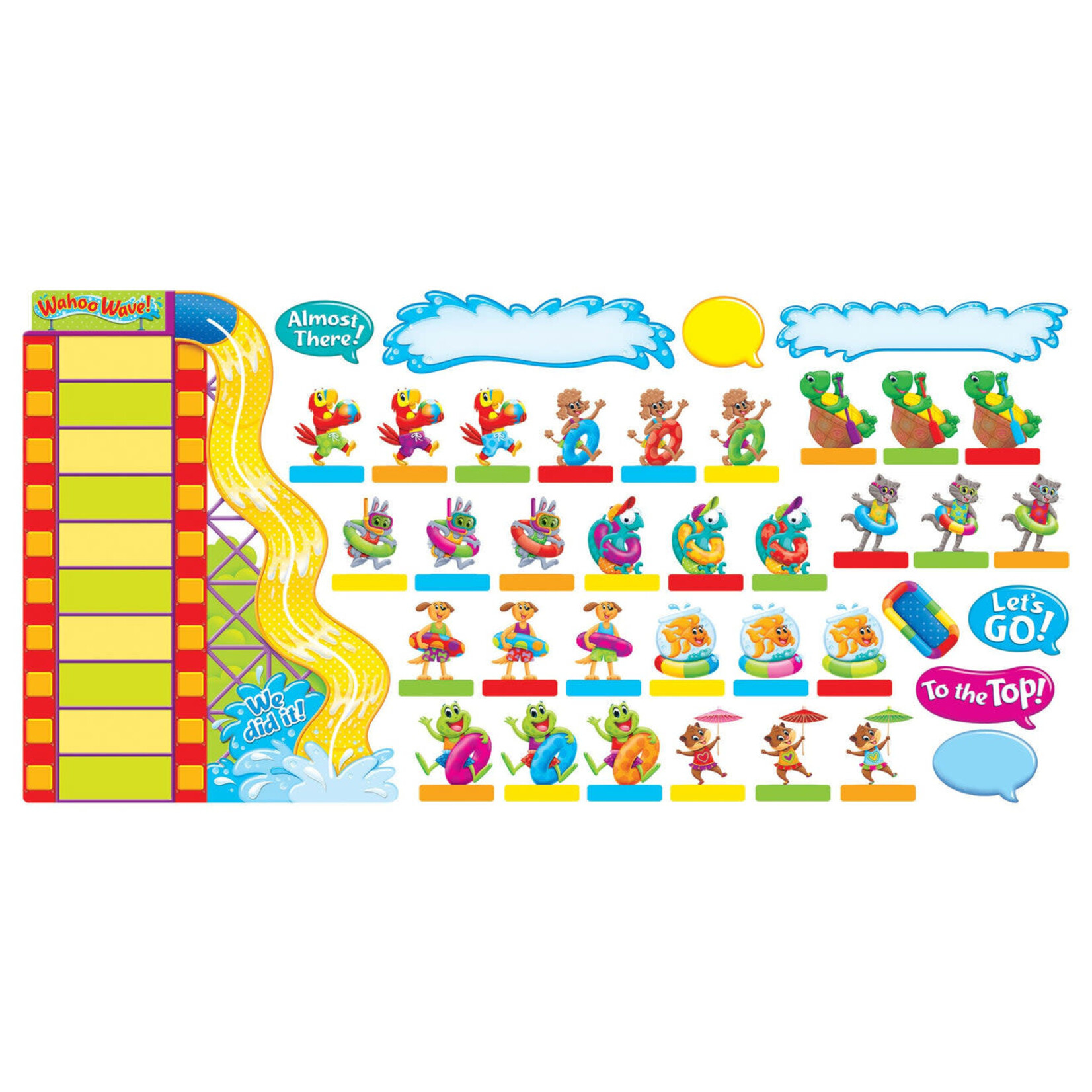 TREND ENTERPRISES INC Playtime Pals™ Goal-Setting Adventures – Wipe-Off® Bulletin Board Set