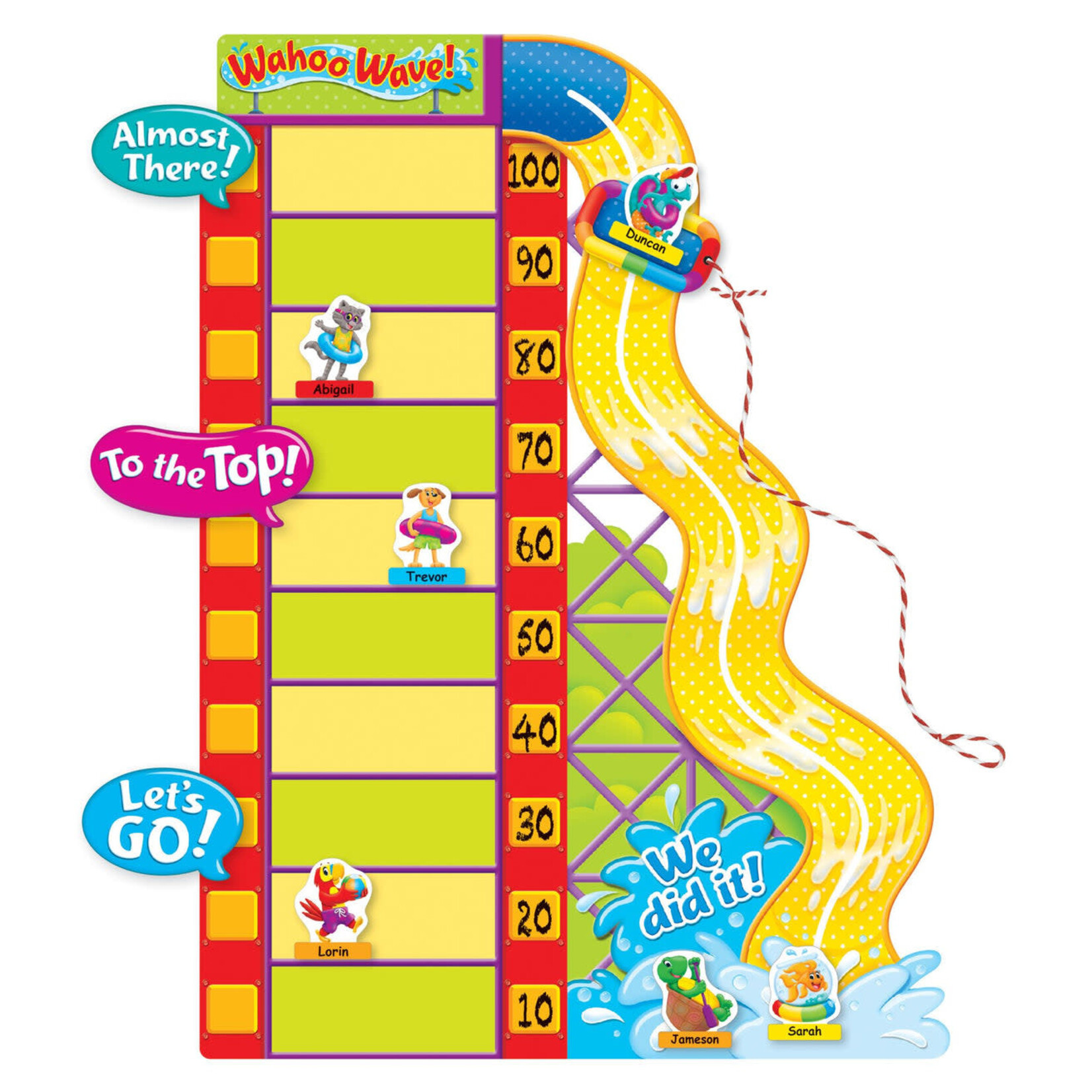TREND ENTERPRISES INC Playtime Pals™ Goal-Setting Adventures – Wipe-Off® Bulletin Board Set
