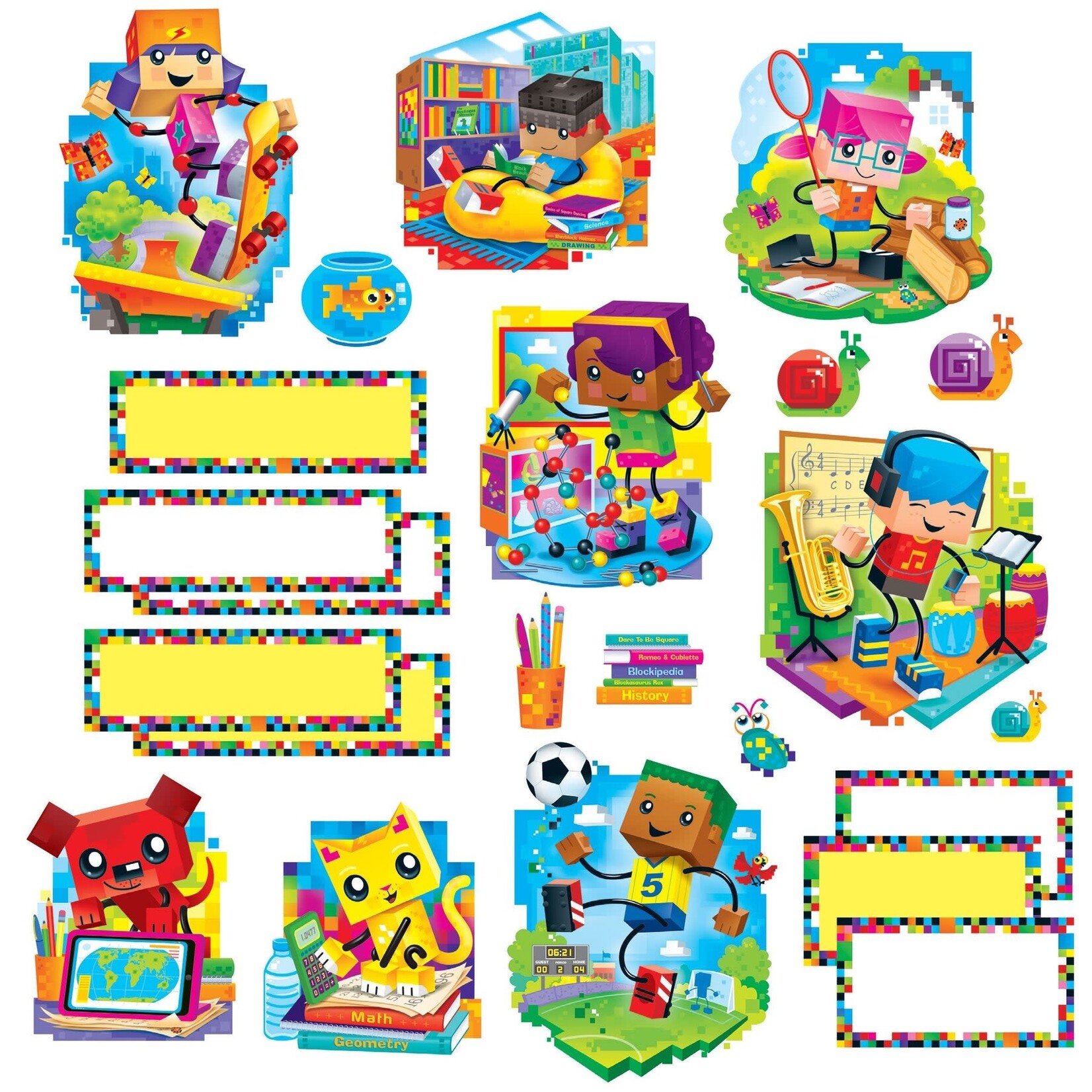 TREND ENTERPRISES INC BlockStars!® Bulletin Board Set