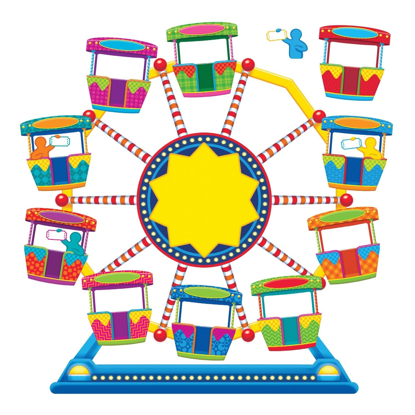 TREND ENTERPRISES INC Ferris Wheel Fun Bulletin Board Set