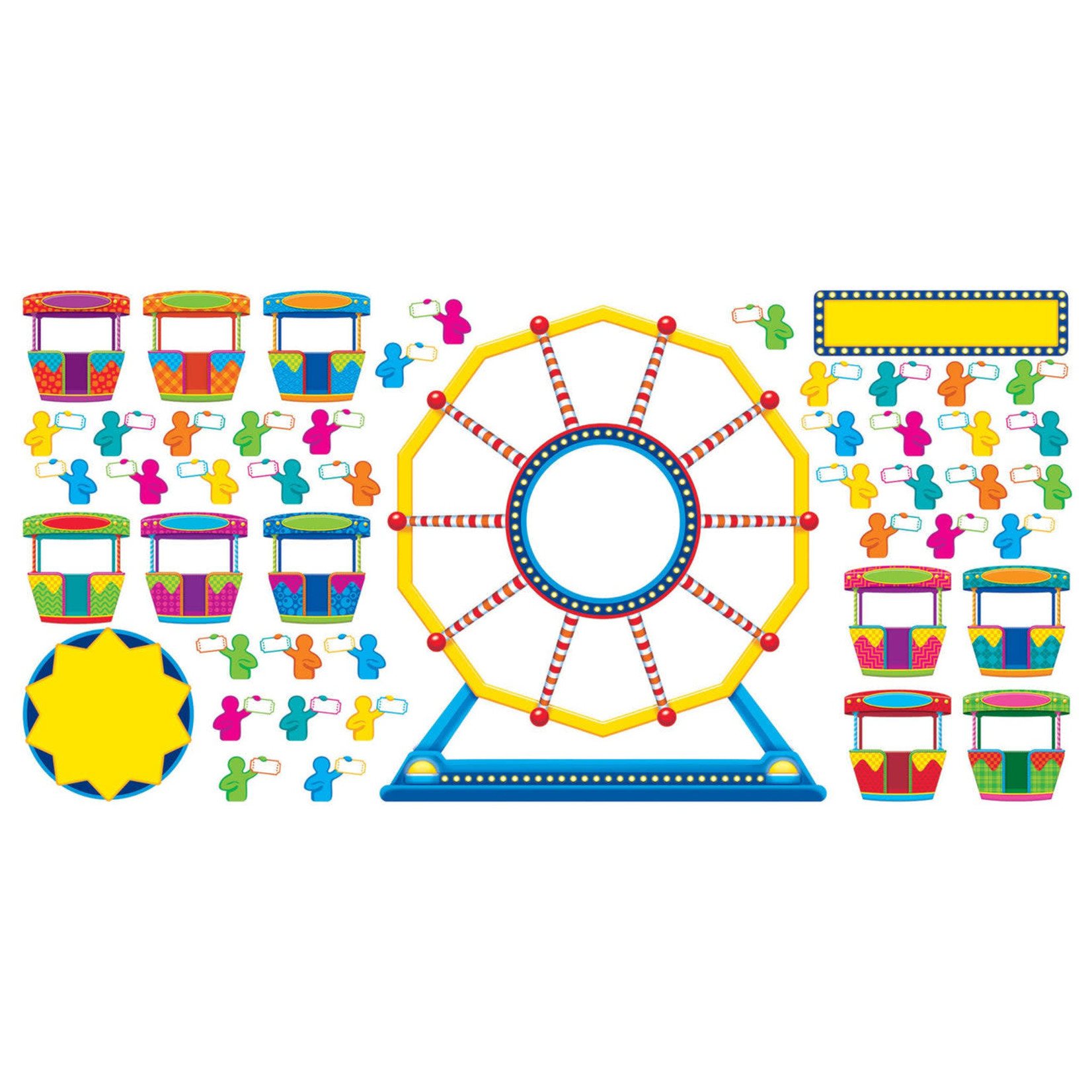 TREND ENTERPRISES INC Ferris Wheel Fun Bulletin Board Set