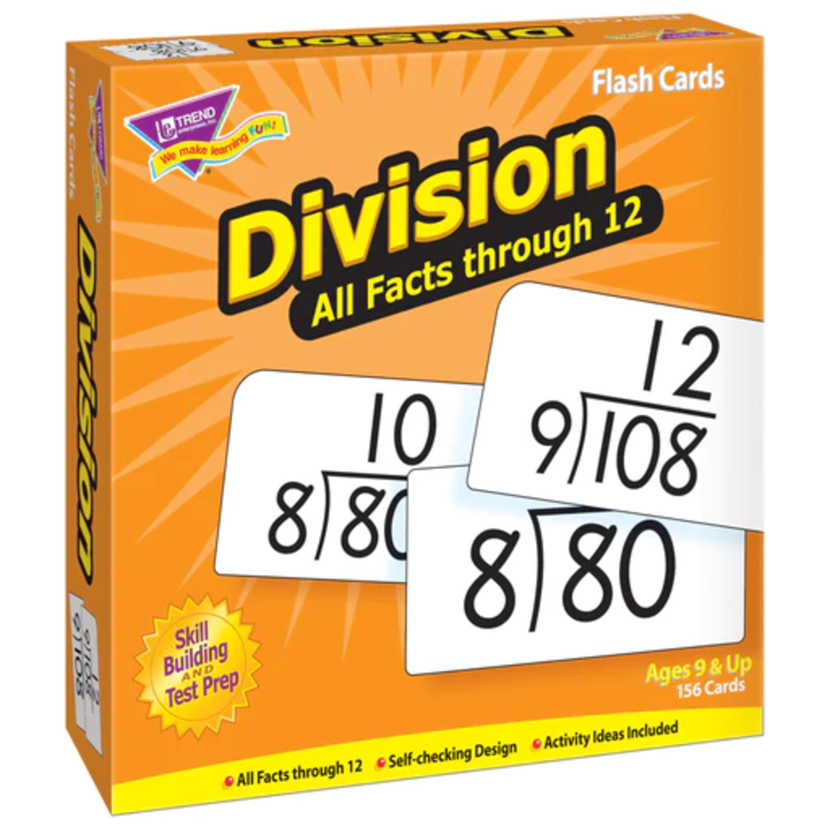 TREND ENTERPRISES INC Division 0-12 All Facts Skill Drill Flash Cards