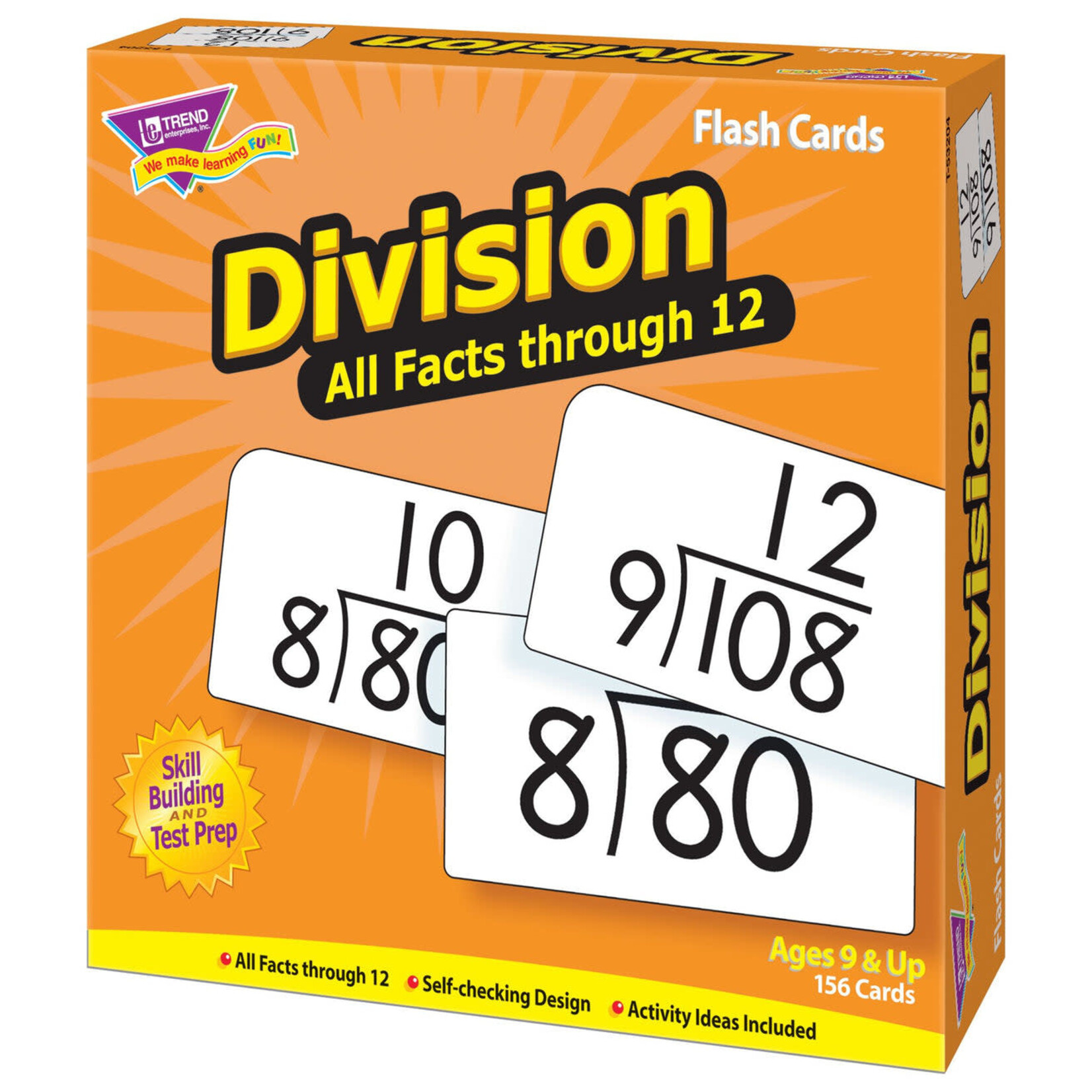 TREND ENTERPRISES INC Division 0-12 All Facts Skill Drill Flash Cards