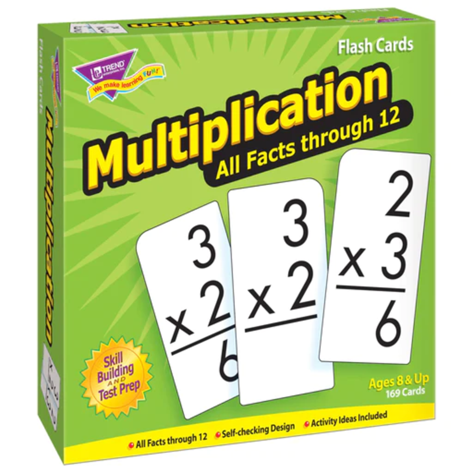 TREND ENTERPRISES INC Multiplication 0-12 All Facts Skill Drill Flash Cards