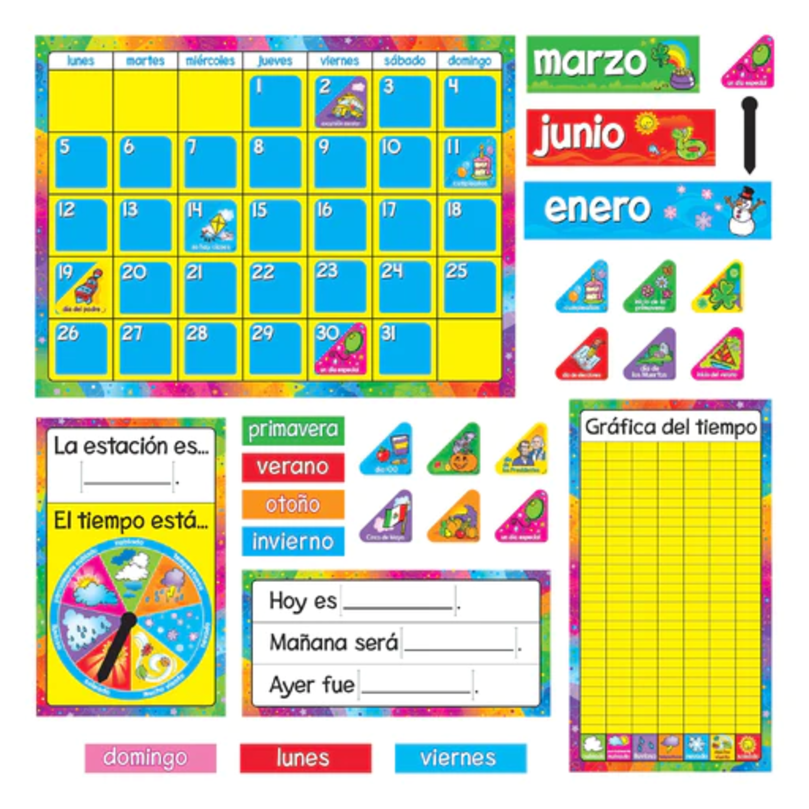 TREND ENTERPRISES INC Calendario Anual (Spanish) Bulletin Board Set