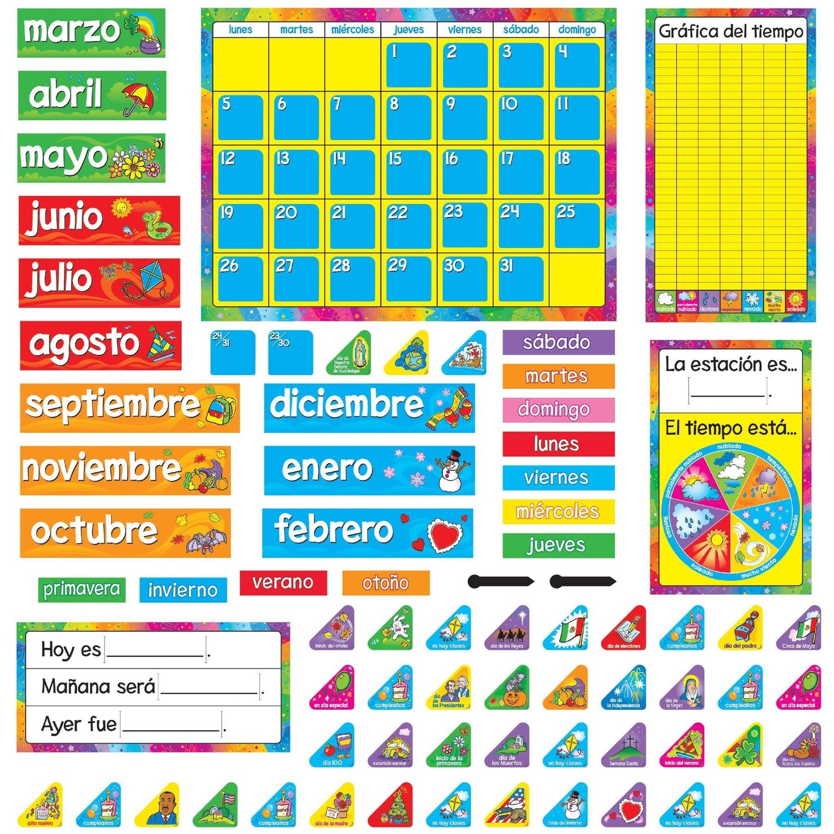 TREND ENTERPRISES INC Calendario Anual (Spanish) Bulletin Board Set