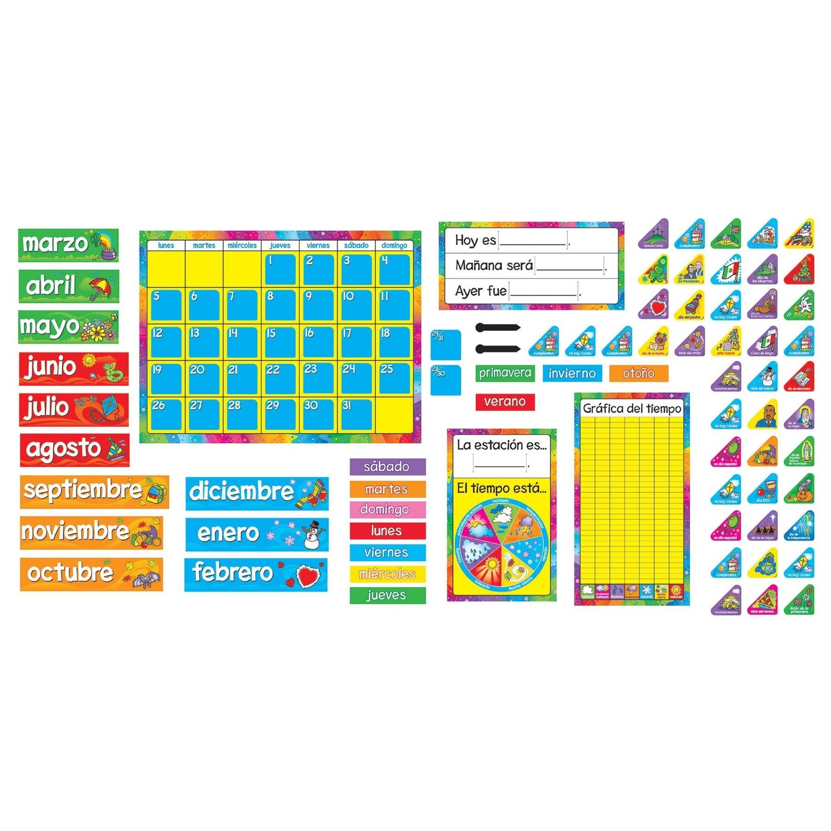 TREND ENTERPRISES INC Calendario Anual (Spanish) Bulletin Board Set
