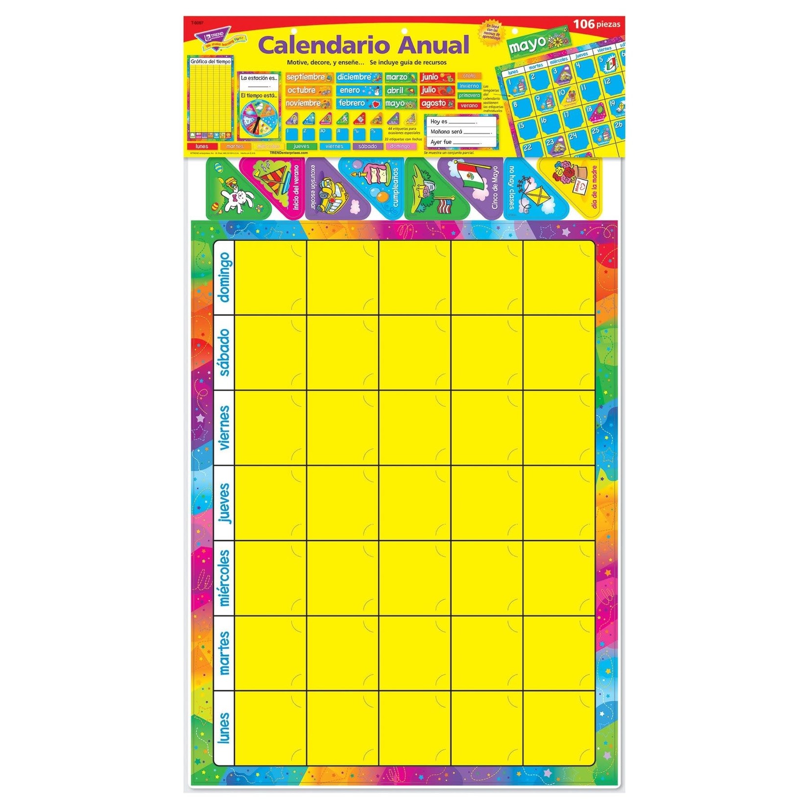 TREND ENTERPRISES INC Calendario Anual (Spanish) Bulletin Board Set