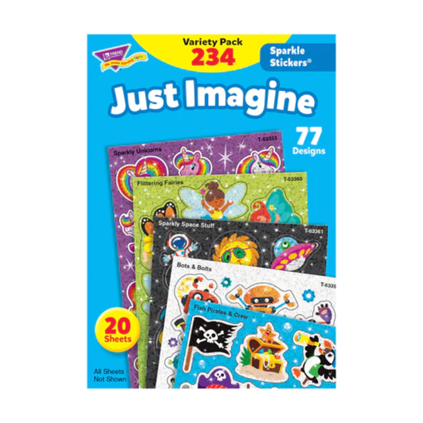 TREND ENTERPRISES INC Just Imagine Sparkle Stickers® Variety Pack