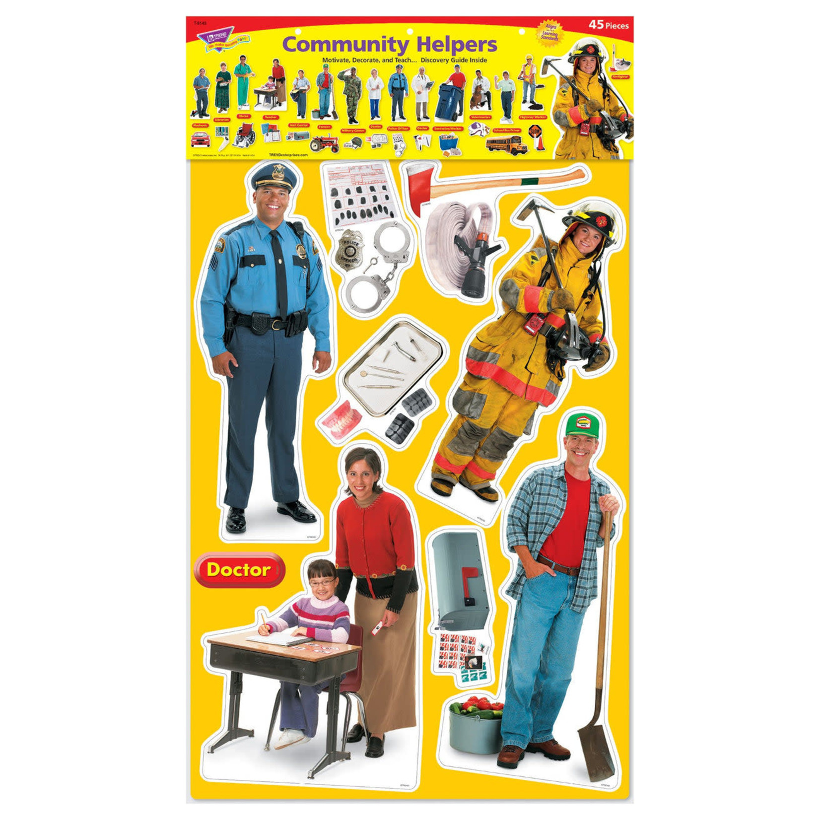 TREND ENTERPRISES INC Community Helpers Bulletin Board Set