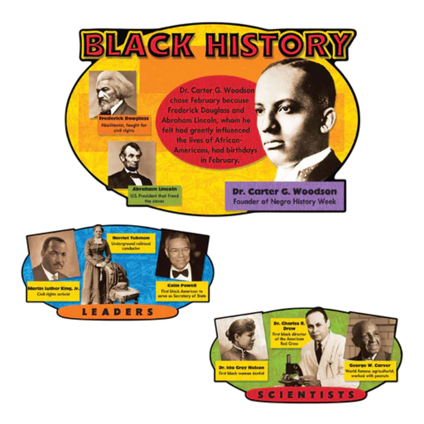 TREND ENTERPRISES INC Black History Bulletin Board Set