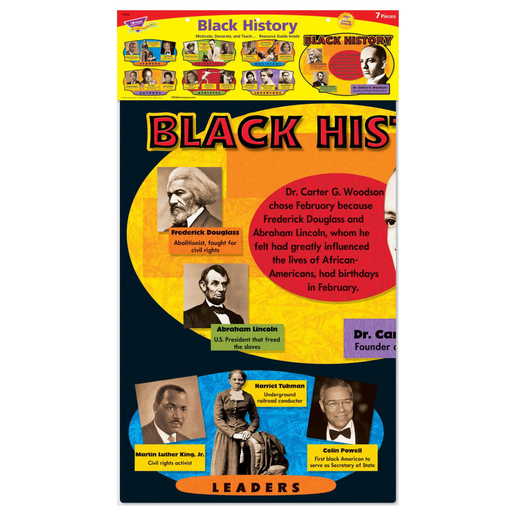 TREND ENTERPRISES INC Black History Bulletin Board Set