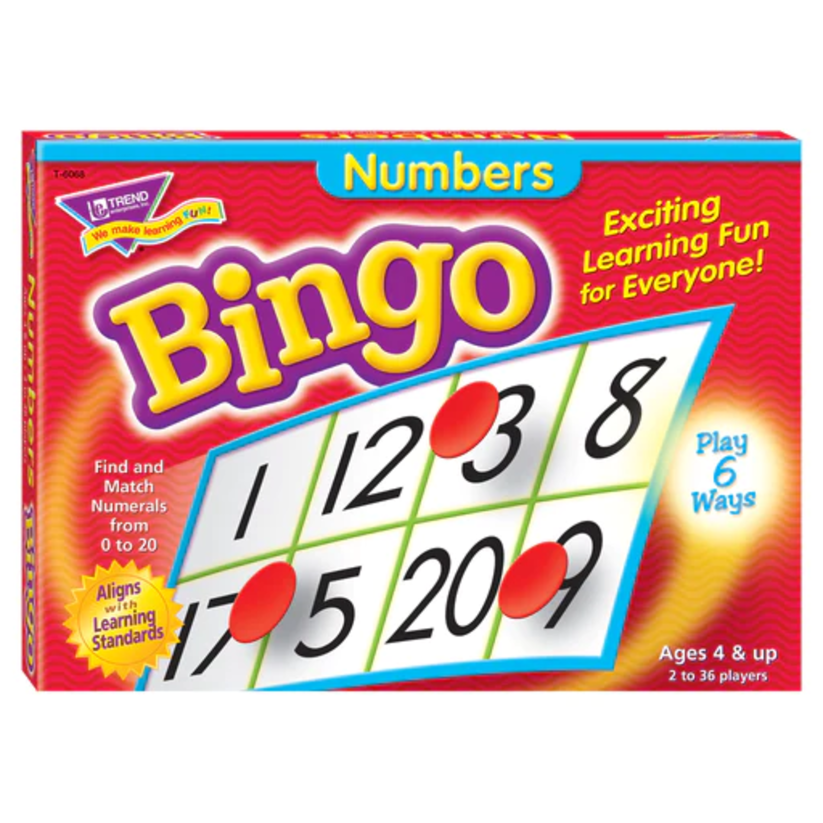 TREND ENTERPRISES INC Numbers Bingo Game
