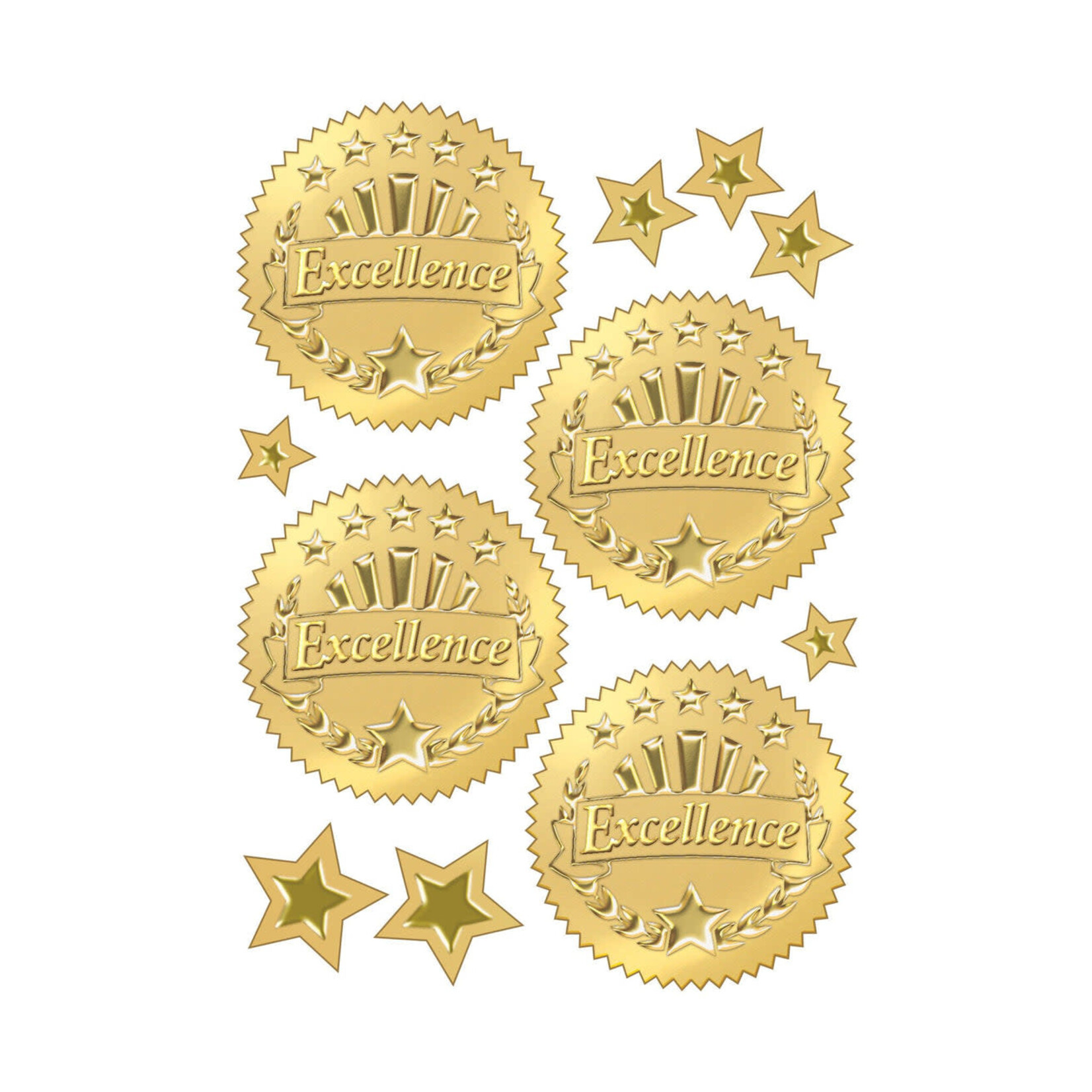 TREND ENTERPRISES INC Excellence (Gold) Award Seals Stickers