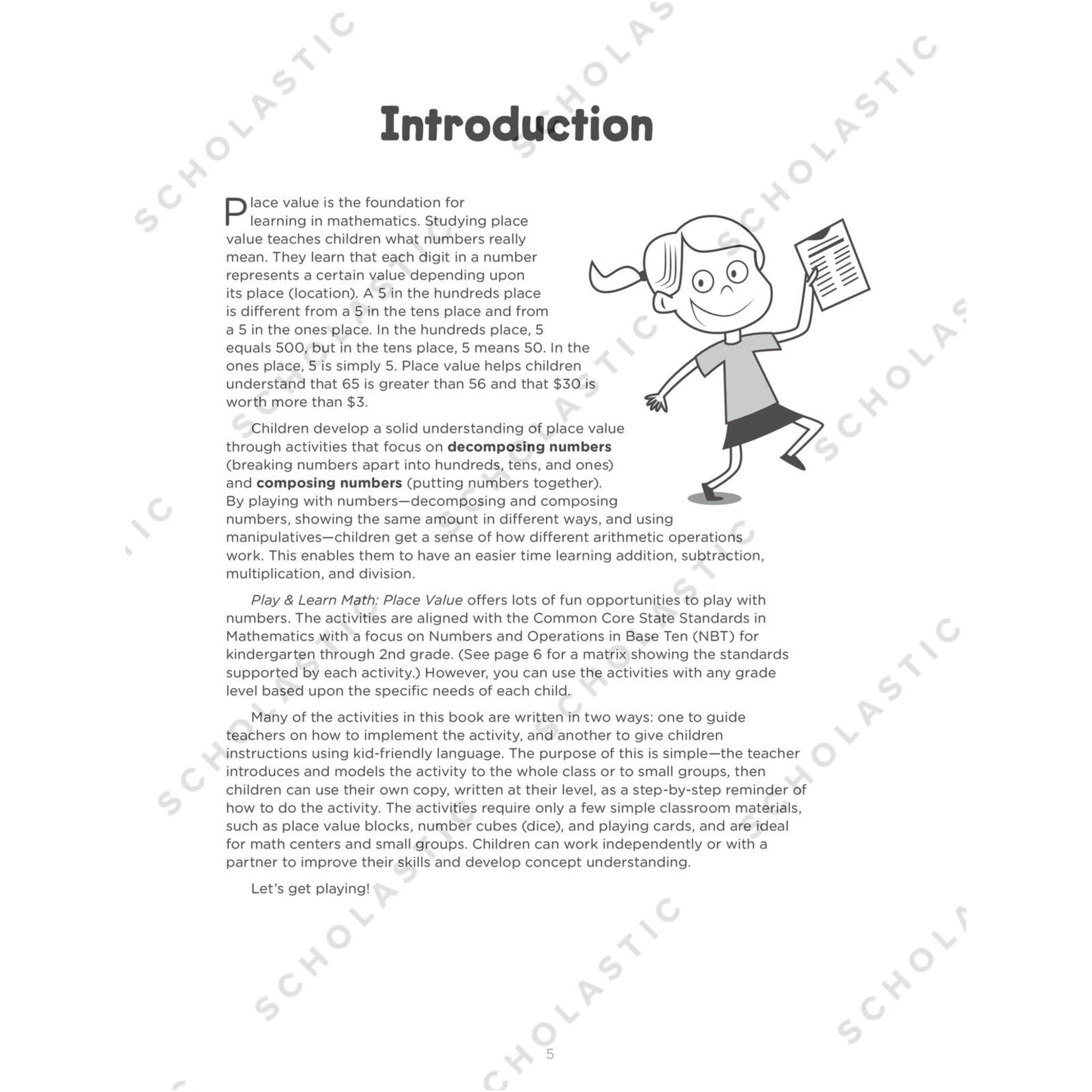 SCHOLASTIC TEACHING RESOURCES Play & Learn Math: Place Value