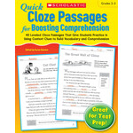 SCHOLASTIC TEACHING RESOURCES Quick Cloze Passages for Boosting Comprehension 2-3