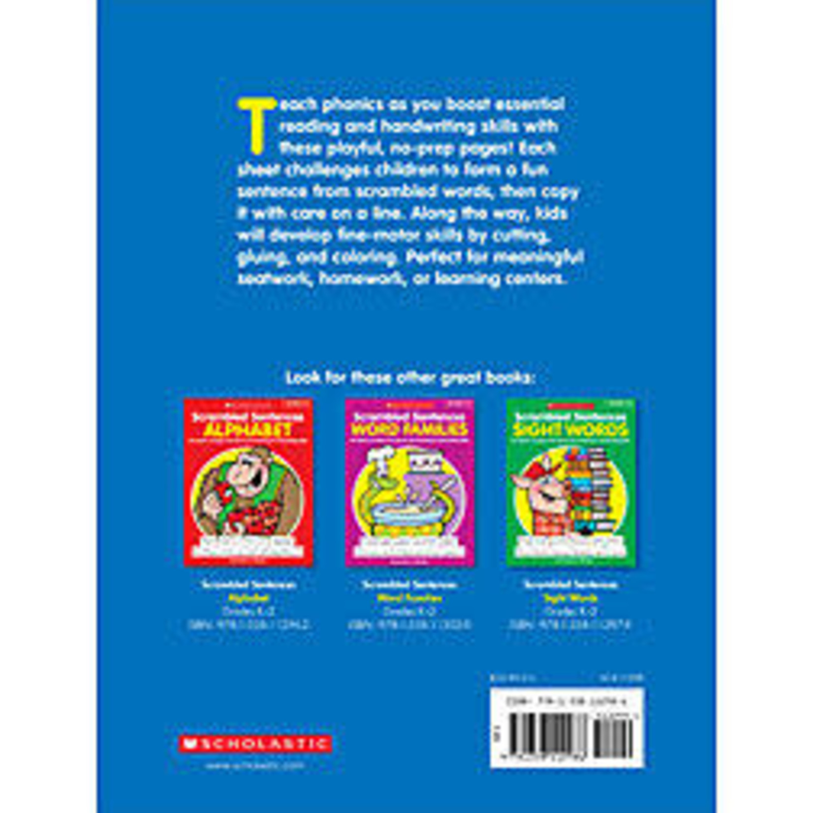 SCHOLASTIC TEACHING RESOURCES Scrambled Sentences: Phonics