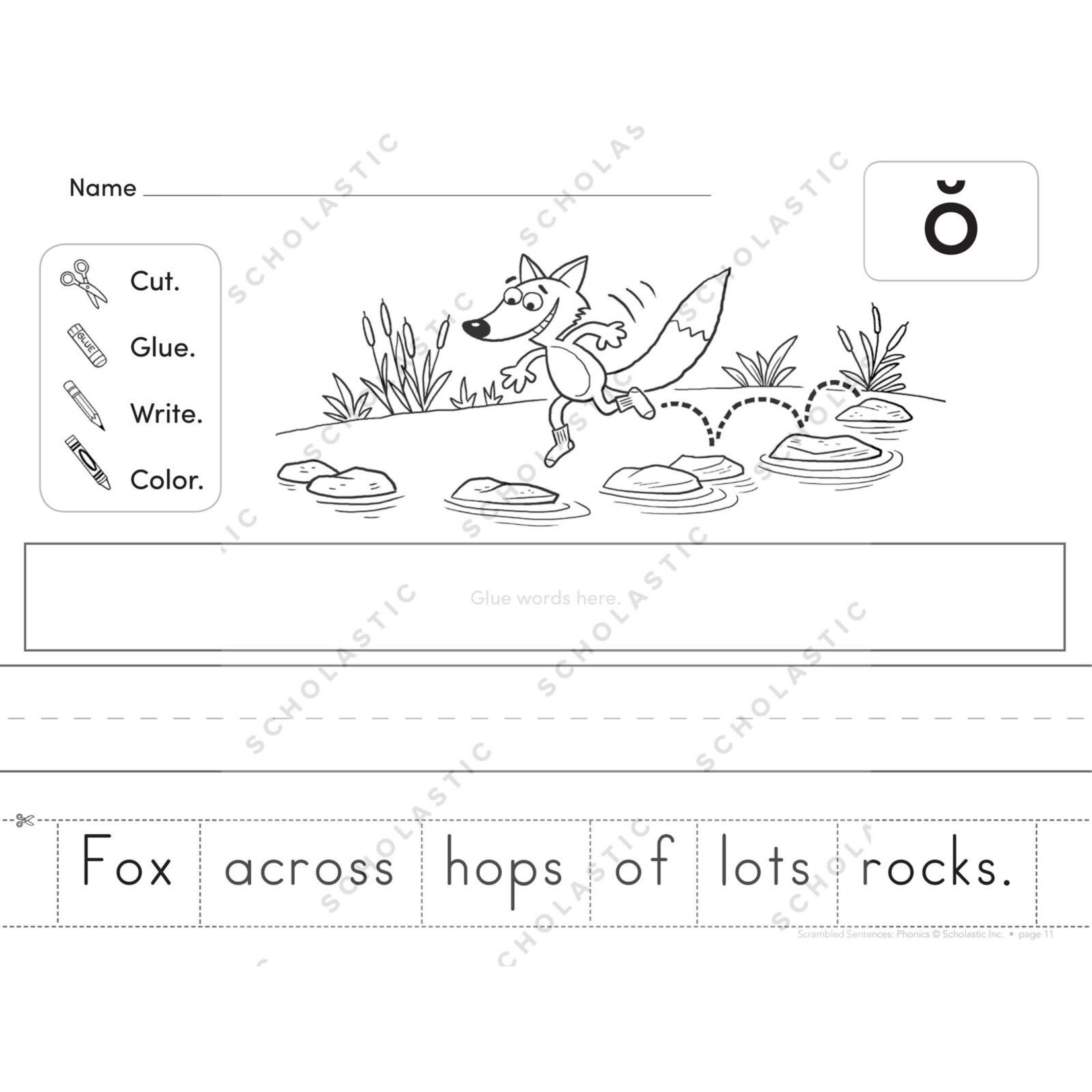 SCHOLASTIC TEACHING RESOURCES Scrambled Sentences: Phonics