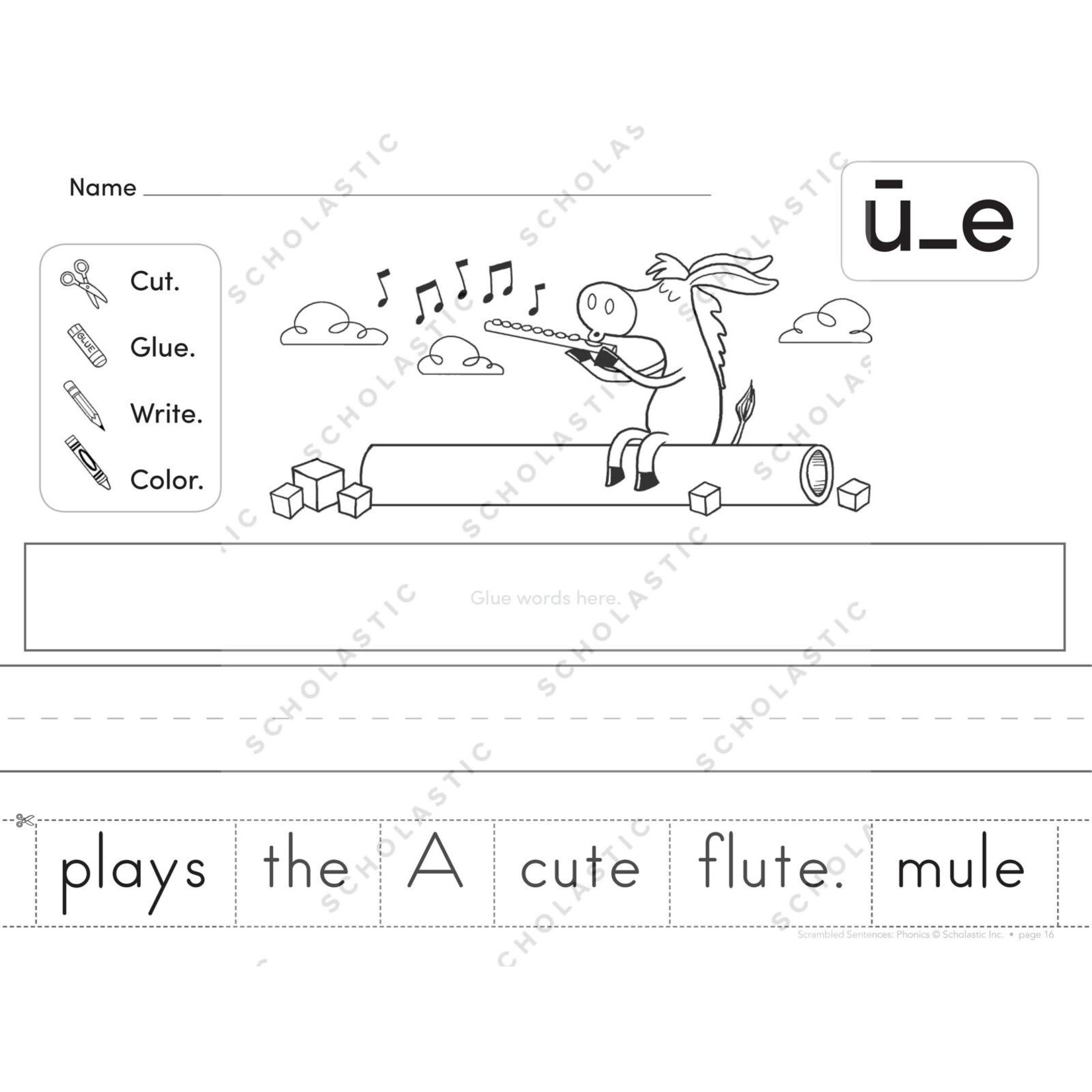 SCHOLASTIC TEACHING RESOURCES Scrambled Sentences: Phonics