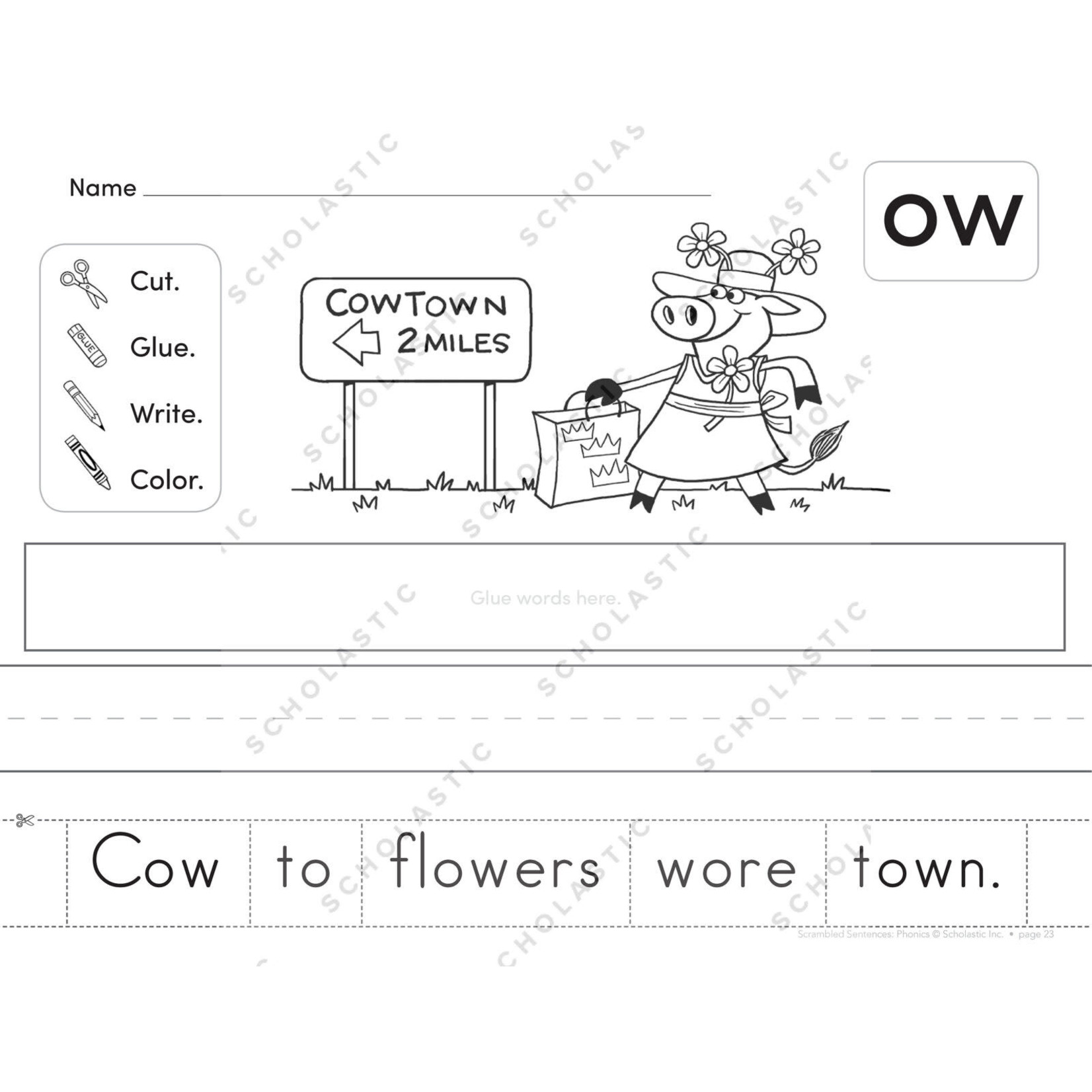 SCHOLASTIC TEACHING RESOURCES Scrambled Sentences: Phonics