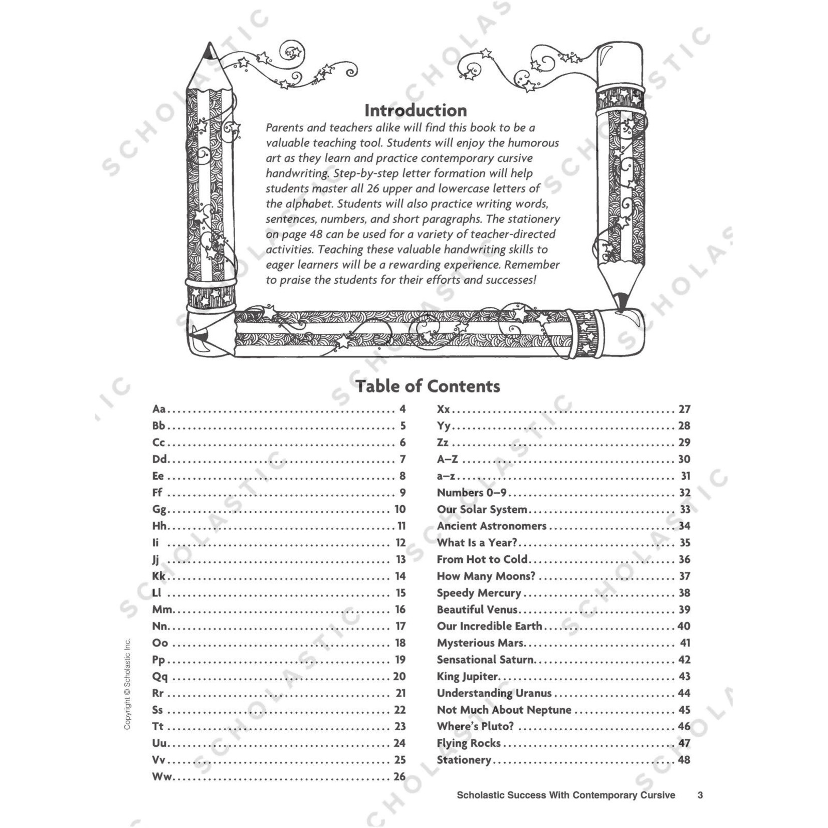 SCHOLASTIC TEACHING RESOURCES Scholastic Success With Contemporary Cursive: Grades 2-4 Workbook